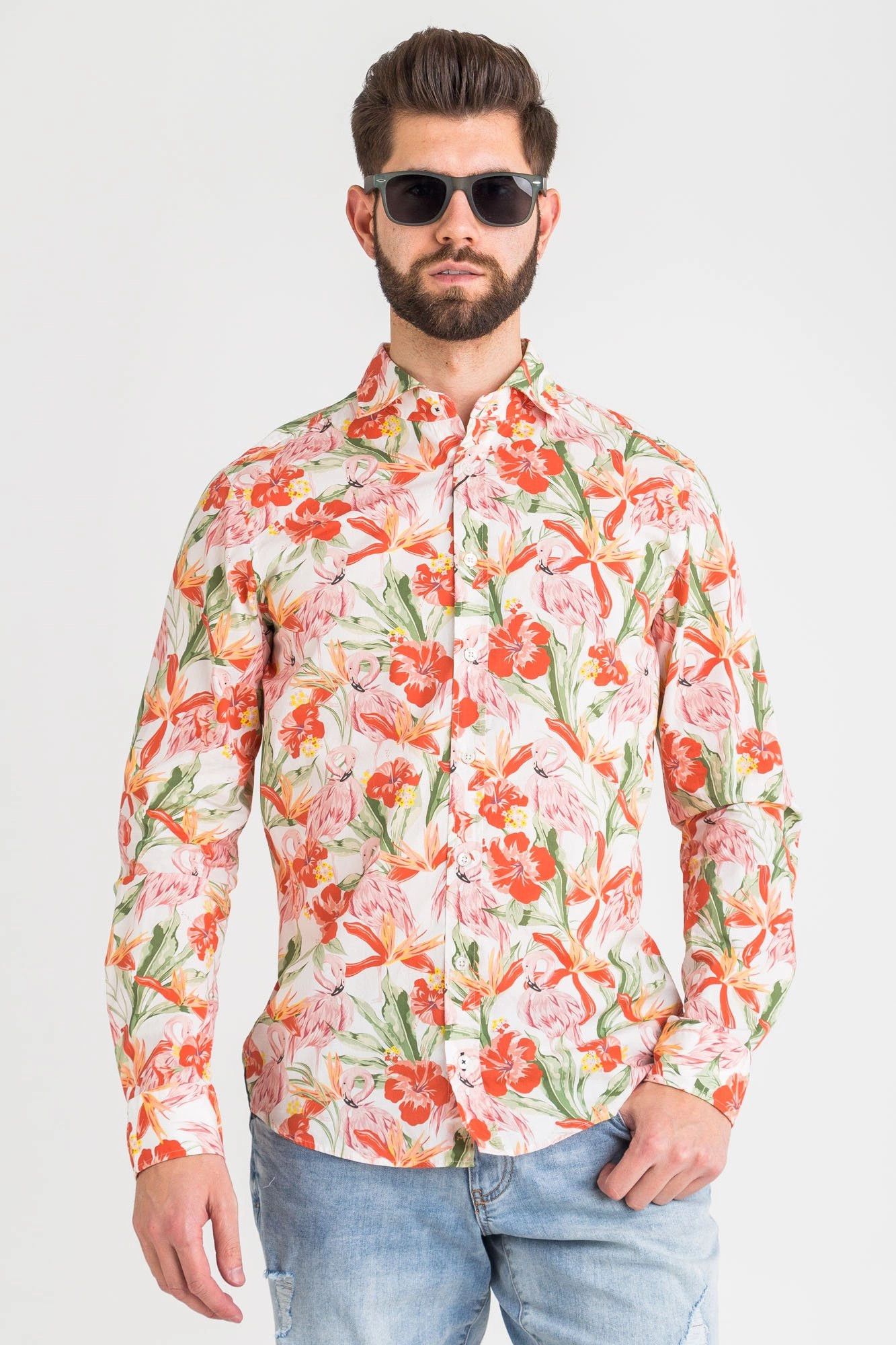 Joop! JOOP shirt size MEDIUM, new , flamingo pattern Size US M / EU 48-50 / 2 - 15 Thumbnail