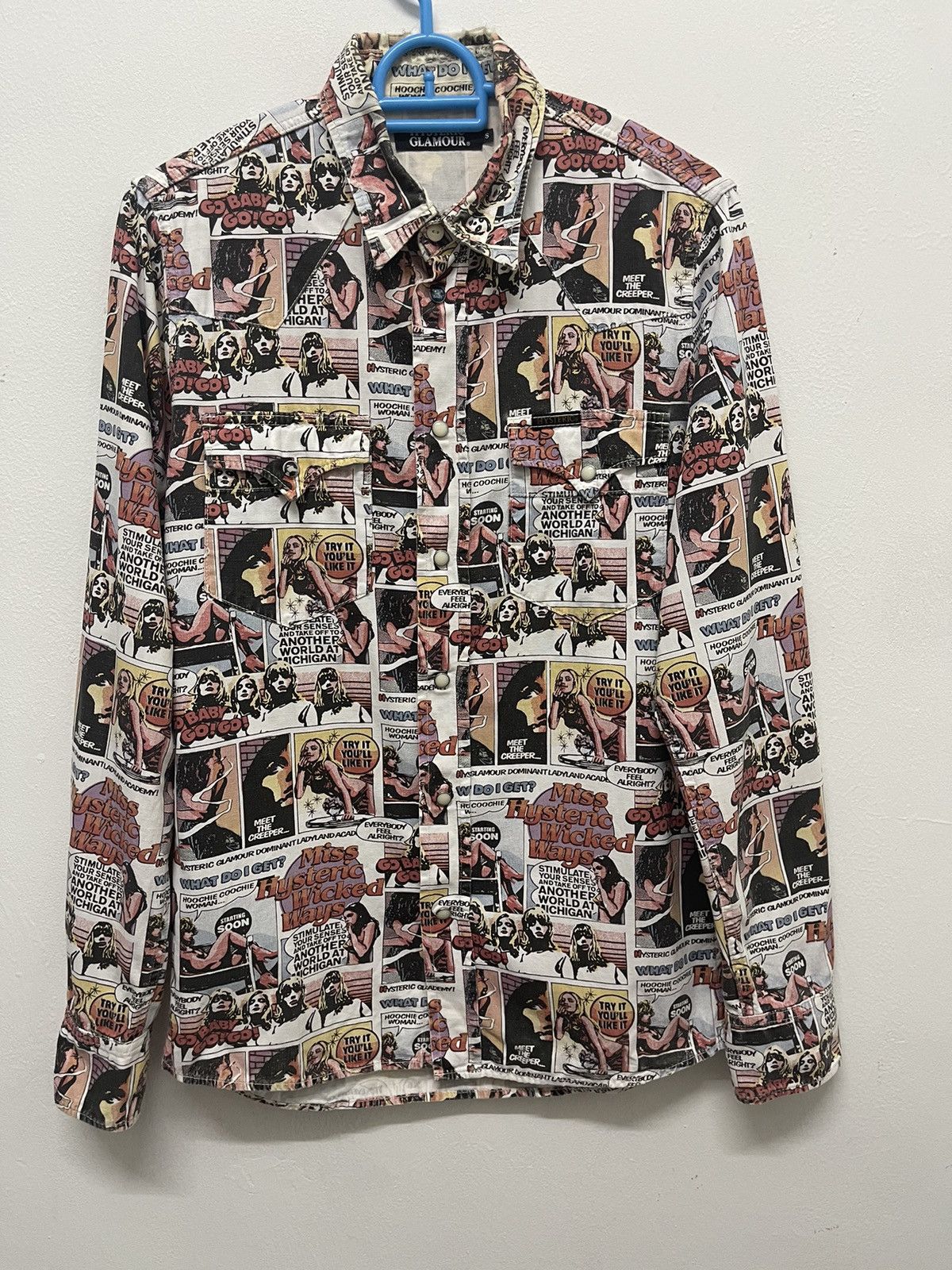 Hysteric Glamour Vintage Hysteric Glamour All Over Printe Graffiti Shitt Size US S / EU 44-46 / 1 - 1 Thumbnail