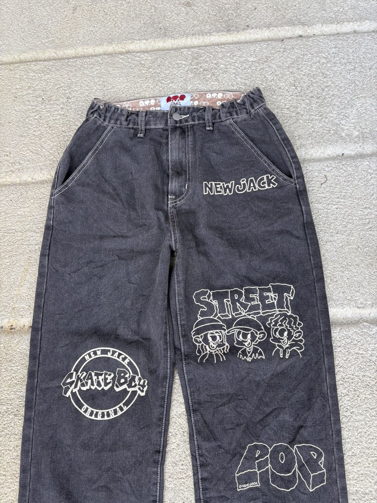 Japanese Brand New Jack ATG Vintage Y2K Baggy Pants Wide Leg Denim Size US 30 / EU 46 - 4 Thumbnail