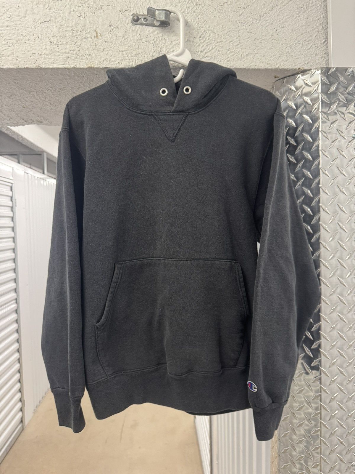 Vintage Vintage Black Hoodie Erd Grunge Stencil Size US M / EU 48-50 / 2 - 1 Thumbnail