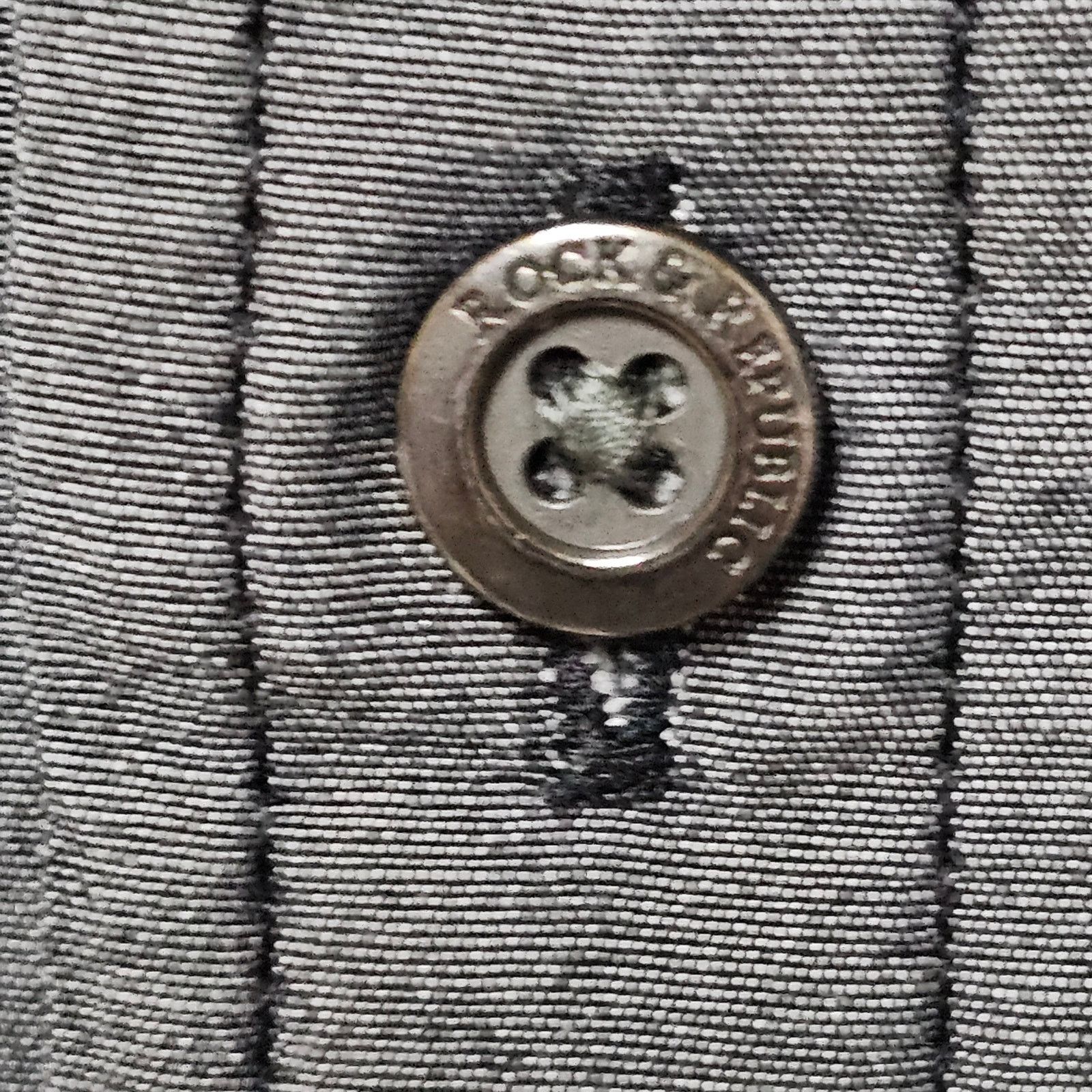 Rock & Republic Rock & Republic Men's Long Sleeve Gray Button Up Zipper XL Size US XL / EU 56 / 4 - 4 Thumbnail