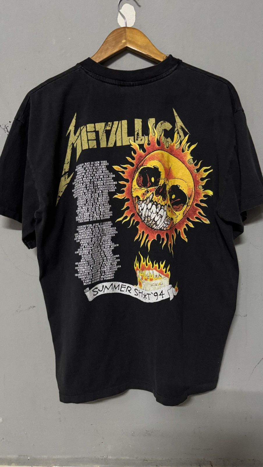 Metallica × Vintage Vintage 90s Metallica Summer Size US XL / EU 56 / 4 - 9 Thumbnail