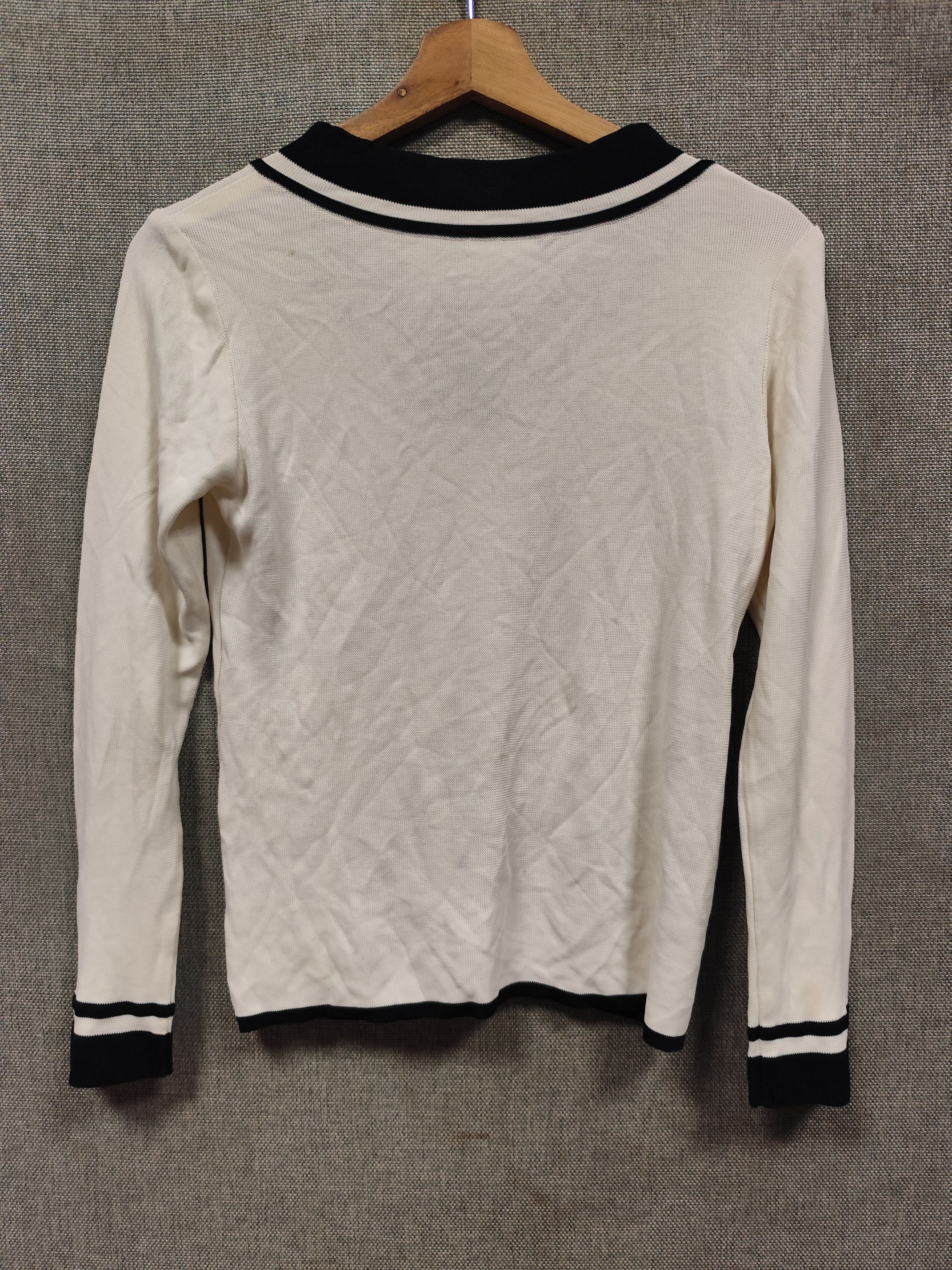 Balenciaga Vintage Balenciaga Paris "La Mode" V-Neck Knitwear Size S / US 4 / IT 40 - 2 Thumbnail