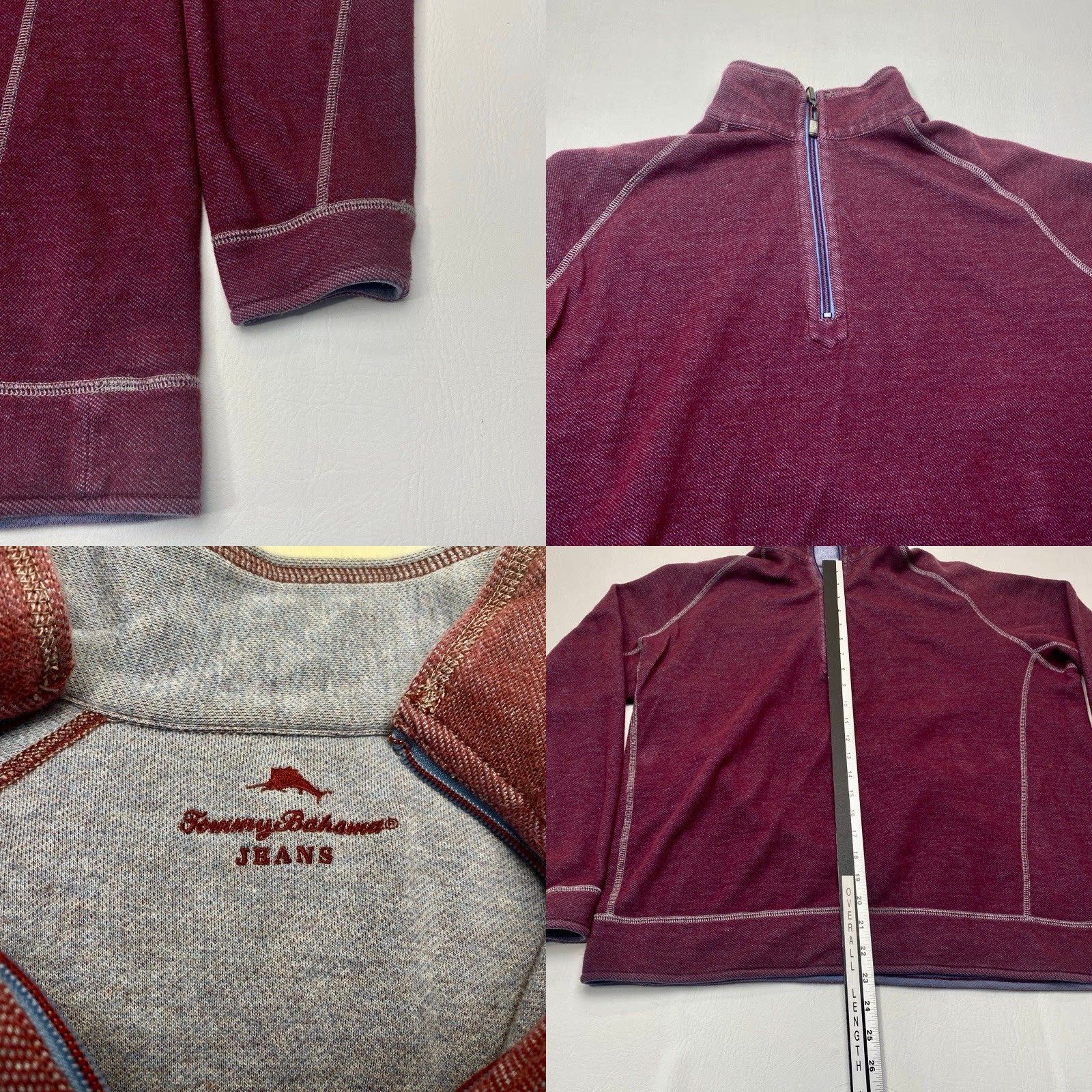 Tommy Bahama Tommy Bahama Sweater Mens Large Reversible Pullover Quarter Zip Casual 8501 Size US L / EU 52-54 / 3 - 8 Thumbnail