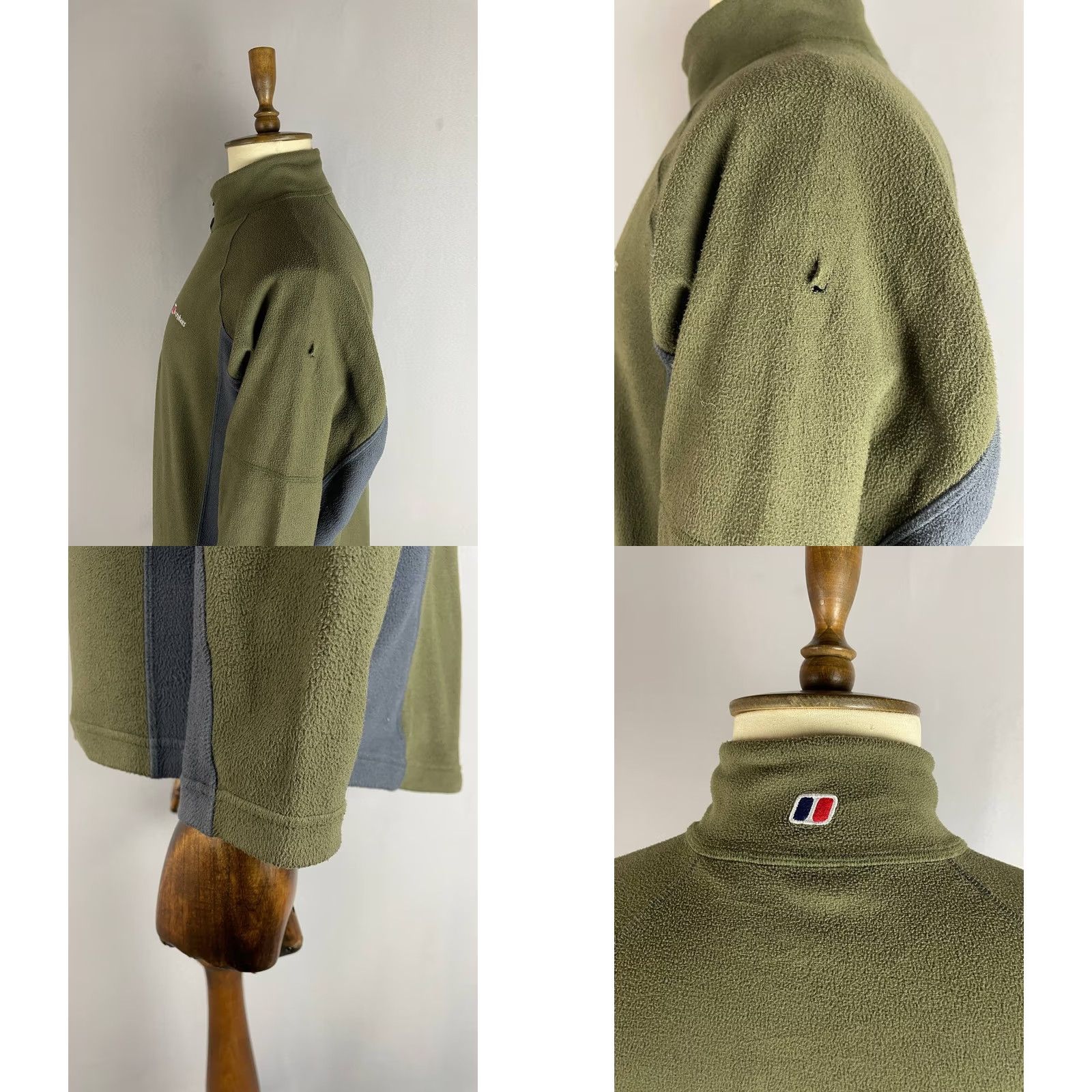 Berghaus Berghaus Mens Fleece Jacket Size L Olive Green Polyester Comfort Long Sleeve Size US L / EU 52-54 / 3 - 8 Thumbnail