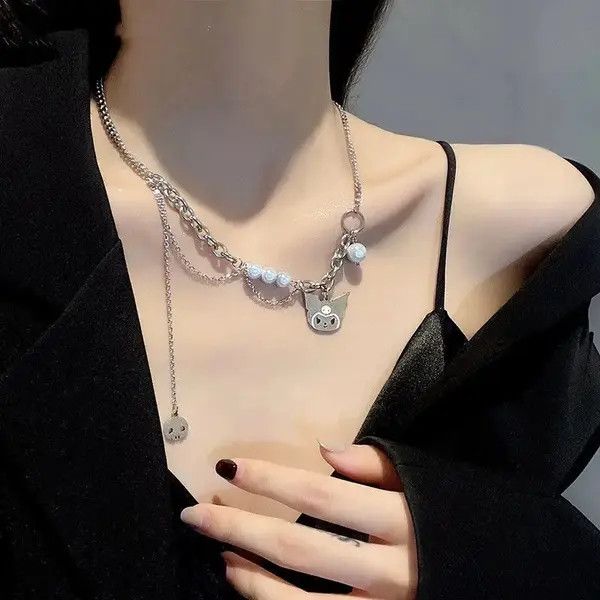 VIBE Skeleton monster Necklace Punk Jewelry Size ONE SIZE - 2 Thumbnail