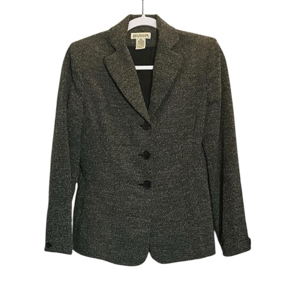 Ann Taylor ANN TAYLOR 4P Black and White Blazer. Size S / US 4 / IT 40 - 1 Thumbnail