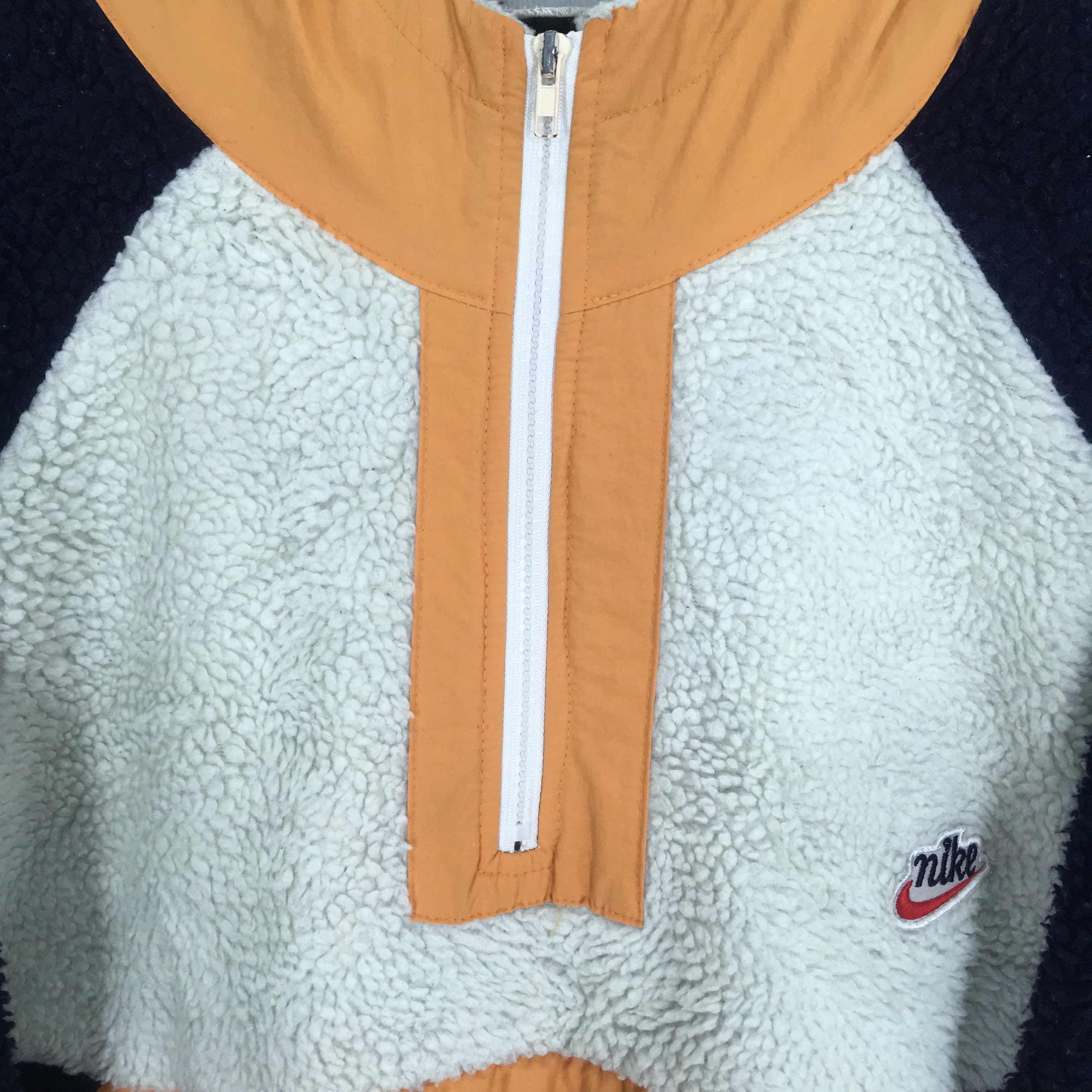 Nike Vintage Nike Fleece Polartec Nike Swoosh Deep Pile Jacket Size US XL / EU 56 / 4 - 5 Thumbnail