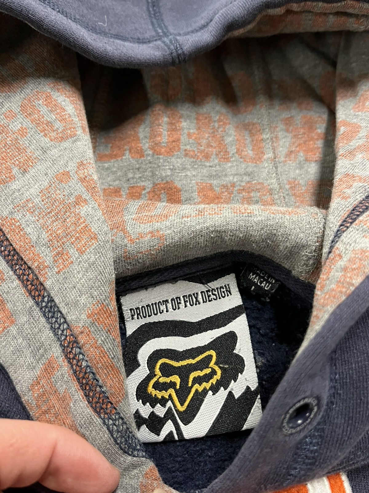 Vintage Fox racing vintage boxy fit hoodie streetwear hype rare Size US L / EU 52-54 / 3 - 7 Thumbnail