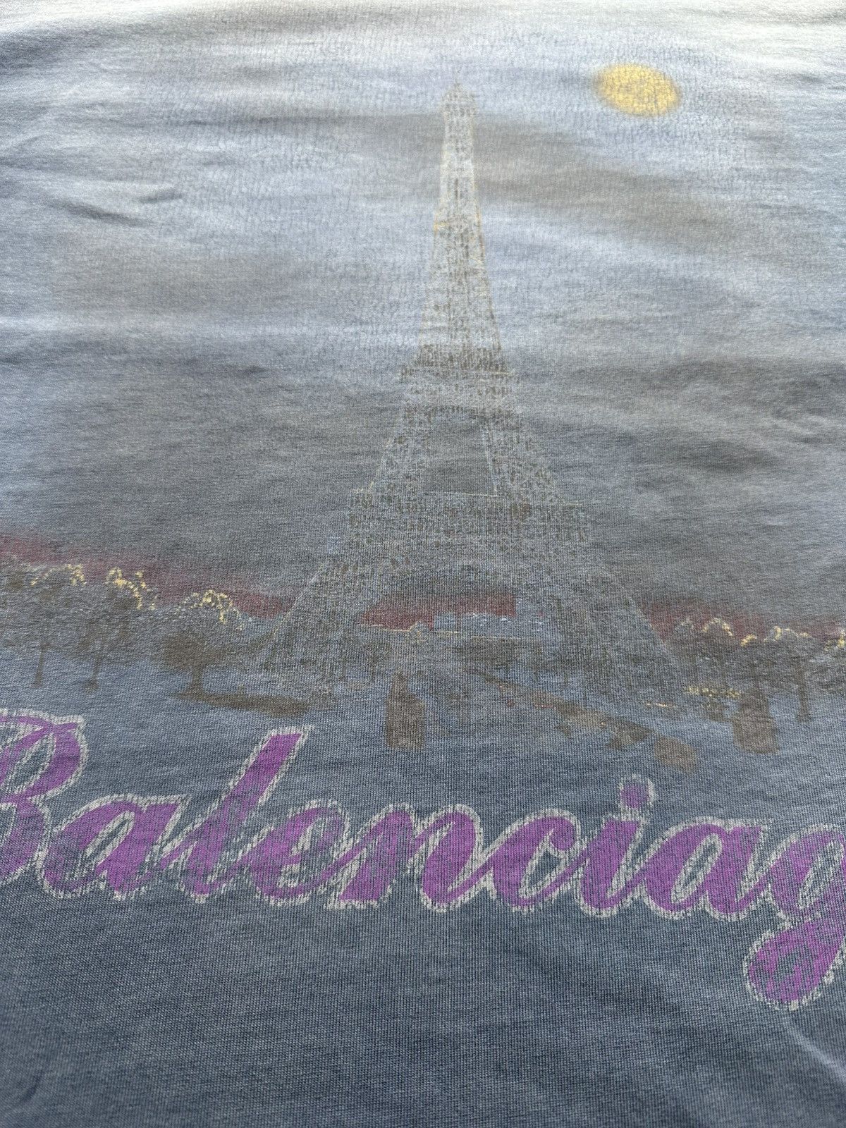 Balenciaga Balenciaga „Paris Moon“ shirt faded blue Sz1 NEW Size US S / EU 44-46 / 1 - 4 Thumbnail