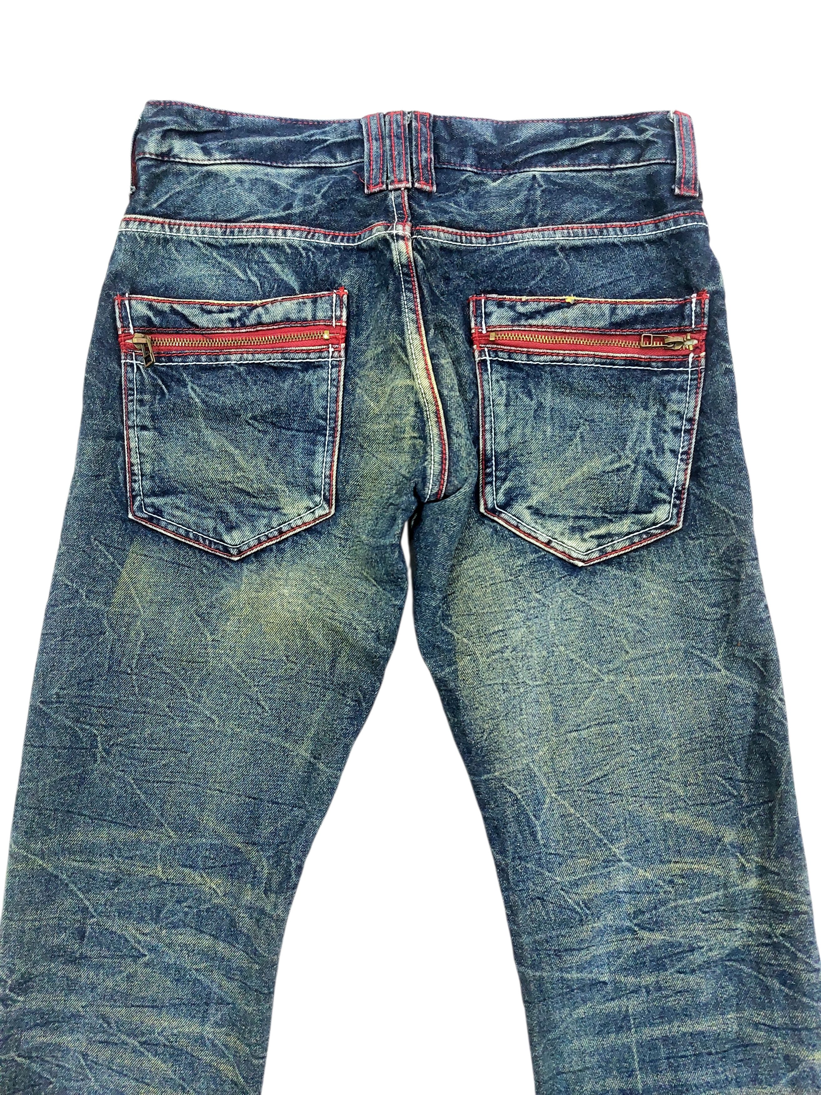 Vintage Jack Serika Japan Riots Like Lightning Tattoes Jeans Size US 30 / EU 46 - 9 Thumbnail