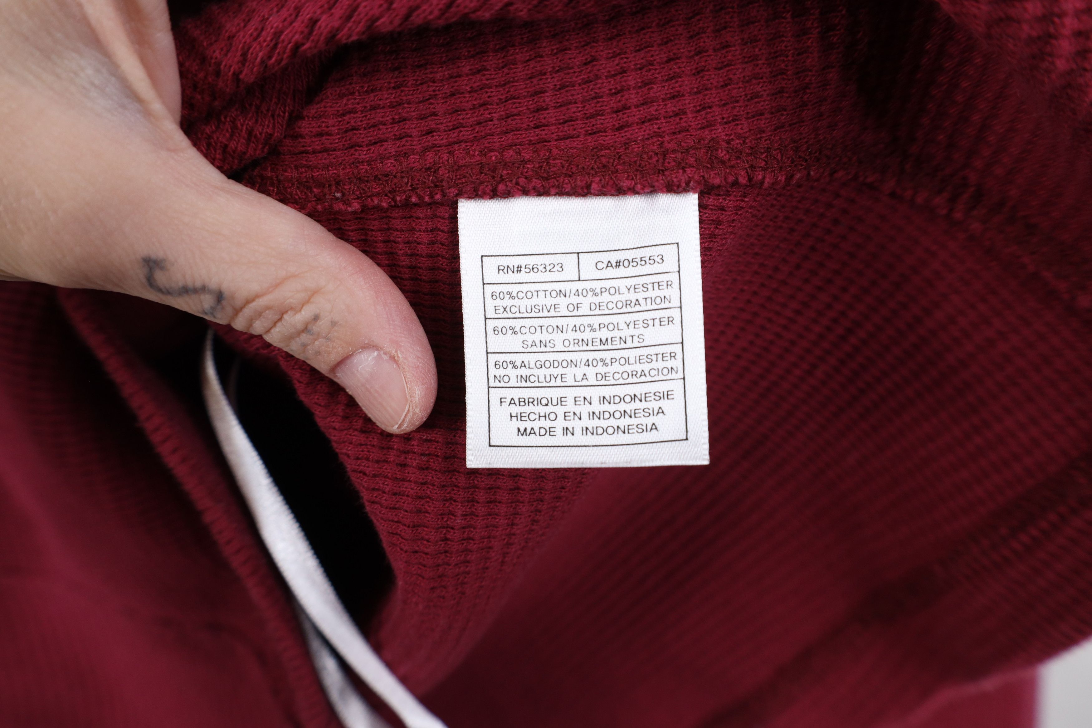Nike Vintage Nike Florida State University Waffle Knit Hoodie Size L / US 10 / IT 46 - 9 Thumbnail