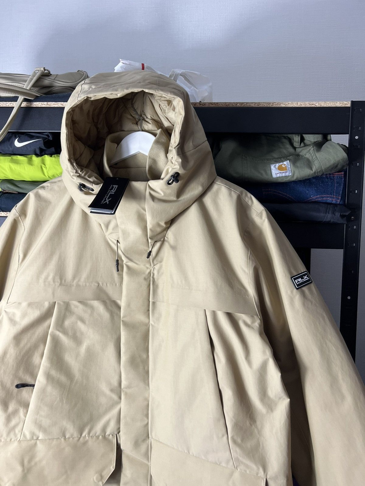 Polo Ralph Lauren 🧥 NWT RLX Ralph Lauren Water-Repellent Faille Hooded Jacket Size US XXL / EU 58 / 5 - 3 Thumbnail