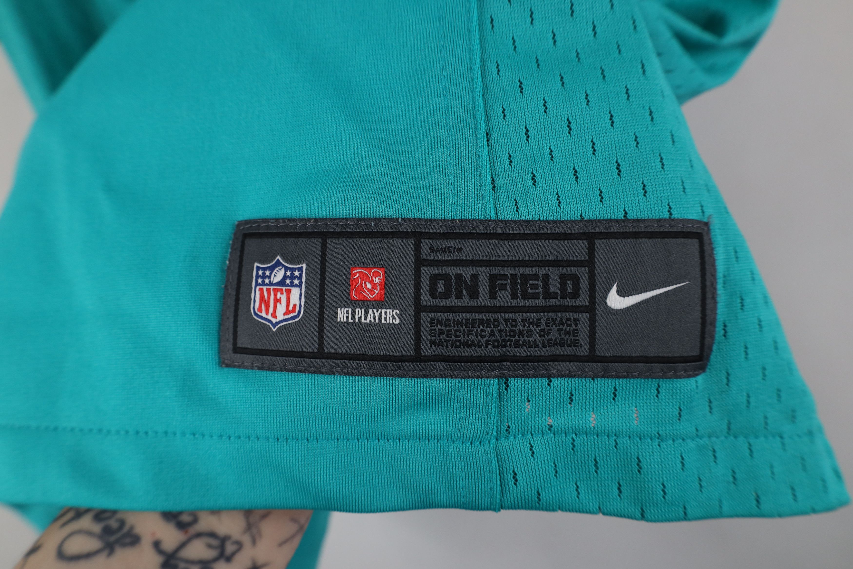 Nike Nike On Field Miami Dolphins Football Jersey Teal #17 Size XL / US 12-14 / IT 48-50 - 9 Thumbnail