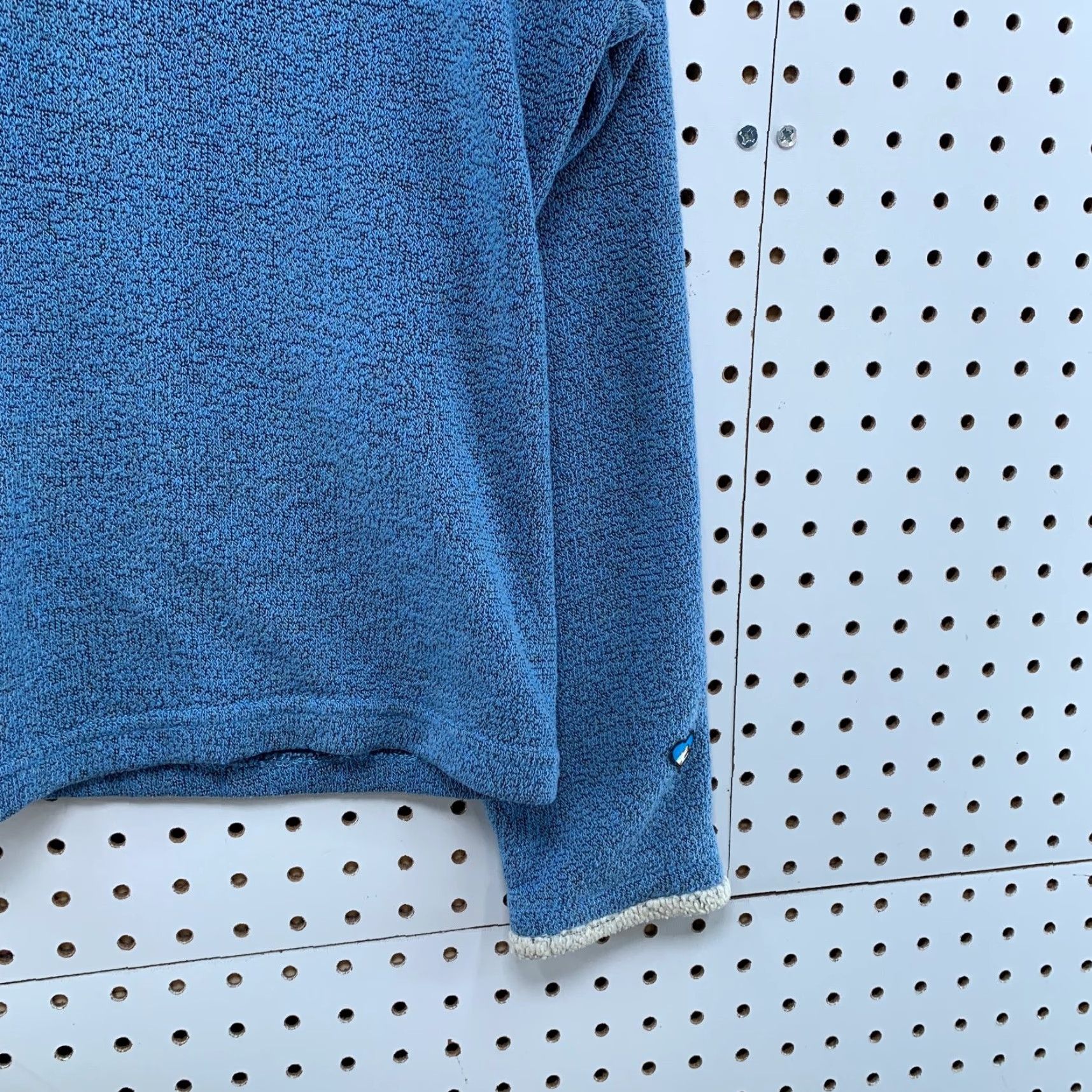Vintage Kuhl Sweater Womens Large Blue White 1/4 Zip FLeece Sherpa Lined Casual Knit Size L / US 10 / IT 46 - 7 Thumbnail