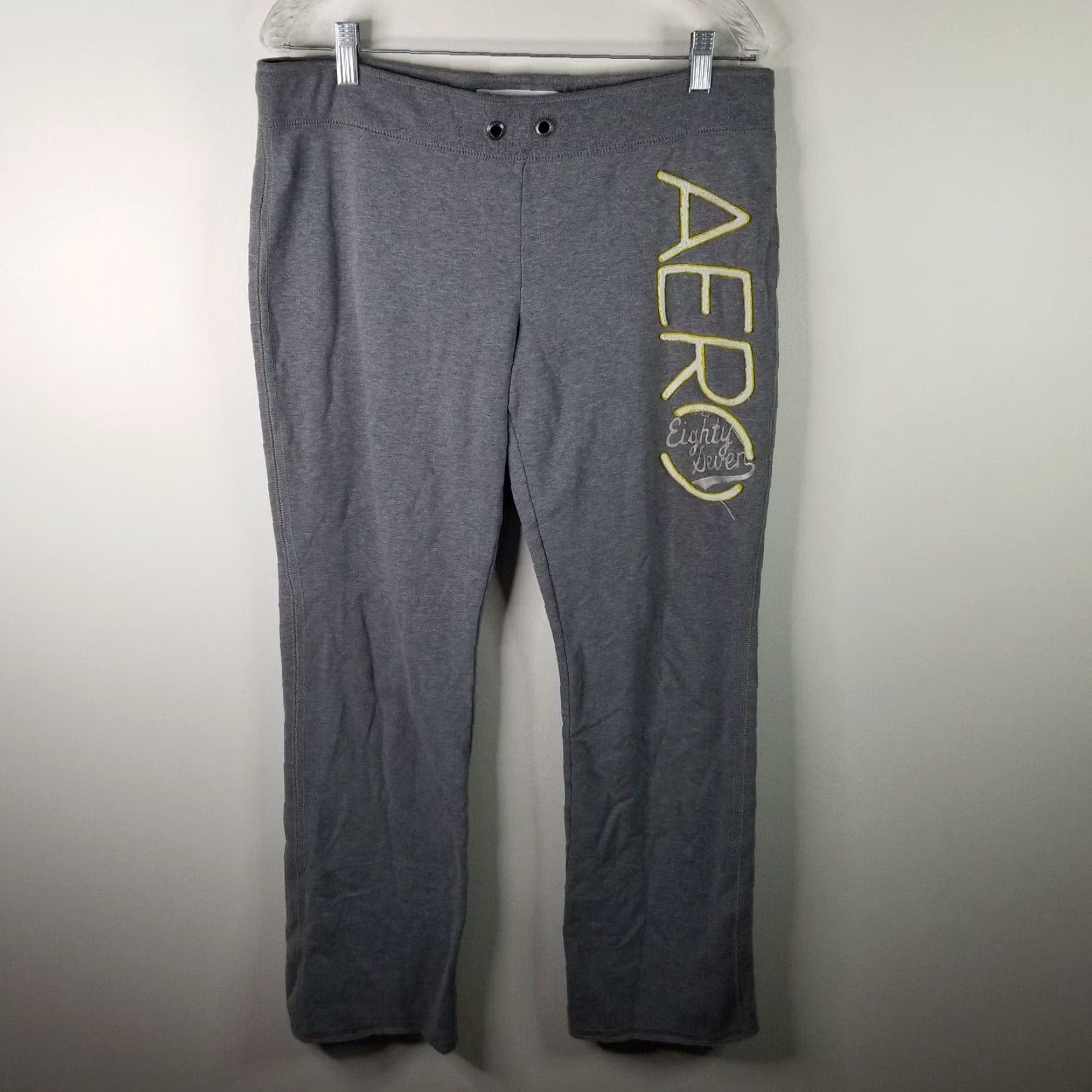 Vintage Aéropostale Womens Gray Stretch Sweatpants XL Casual Lounge Pants Size 40" / US 18 - 1 Thumbnail