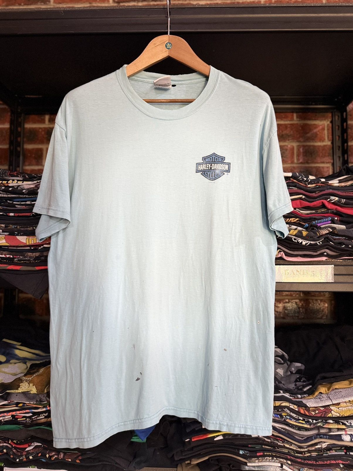 Harley Davidson × Vintage Thrashed Vintage Harley Davidson Twin Cities Faded Tee Size US L / EU 52-54 / 3 - 8 Thumbnail