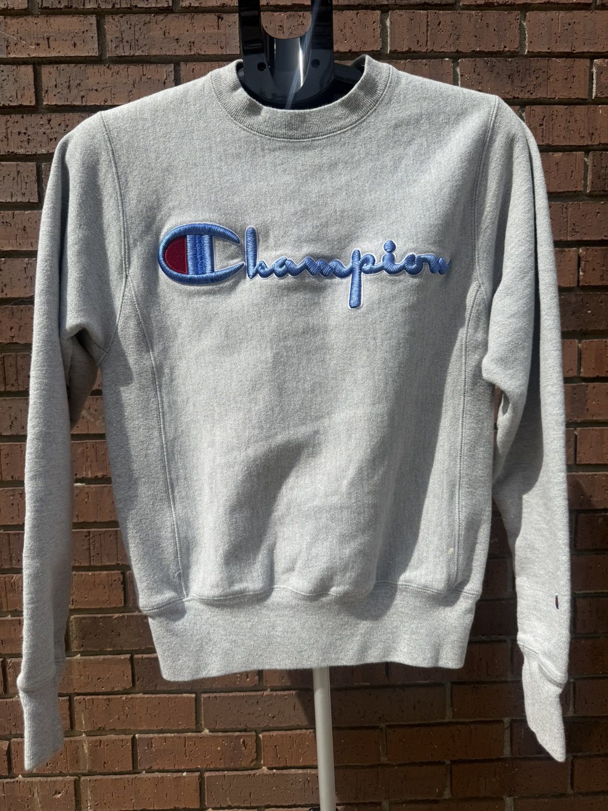 Champion Retro Champion Crewneck Sweatshirt Gray Reverse Weave 3-D Size US XS / EU 42 / 0 - 2 Thumbnail