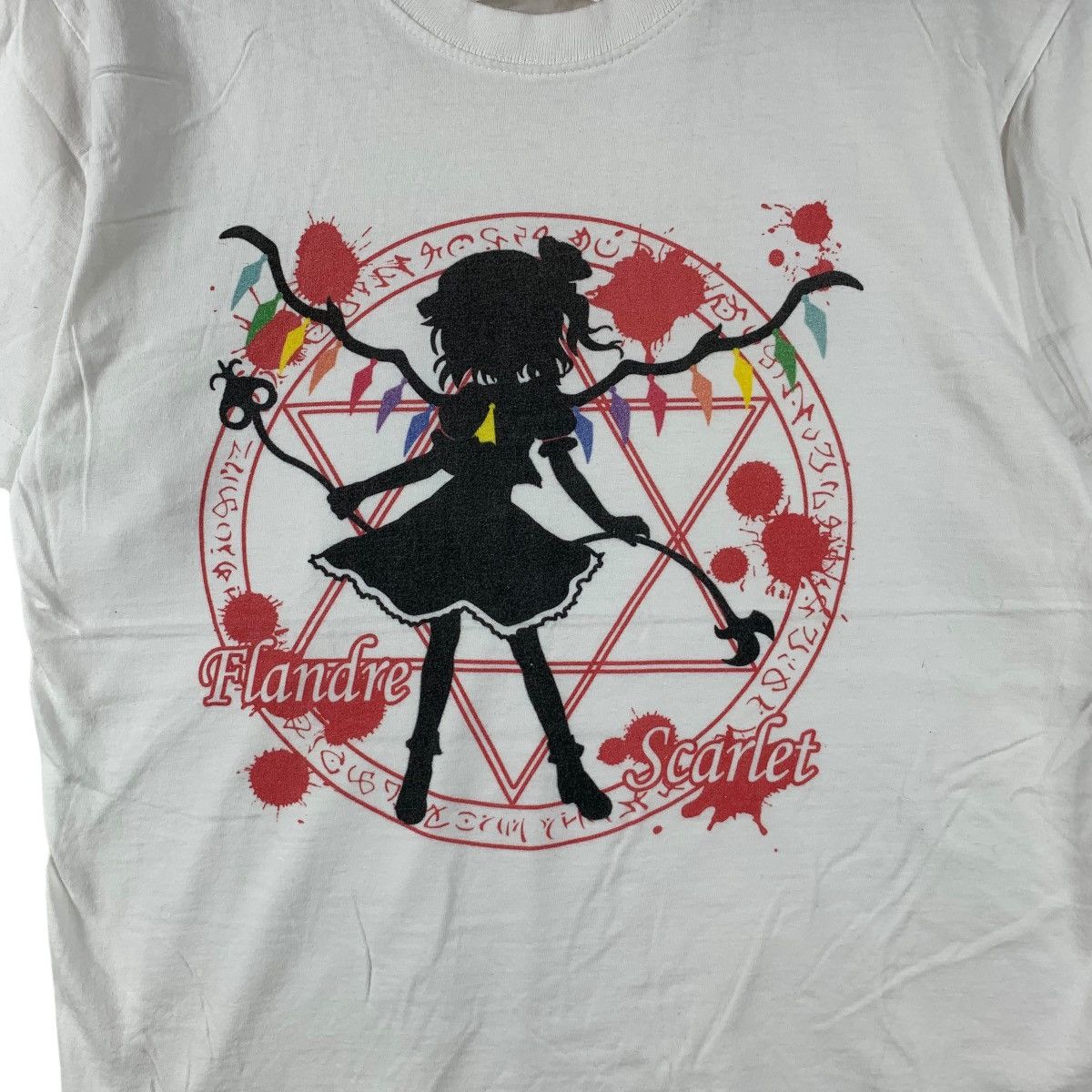 Vintage ANIME TOUHOU PROJECT Flandre Scarlet Devil Tee Shirt Top Size US M / EU 48-50 / 2 - 4 Thumbnail