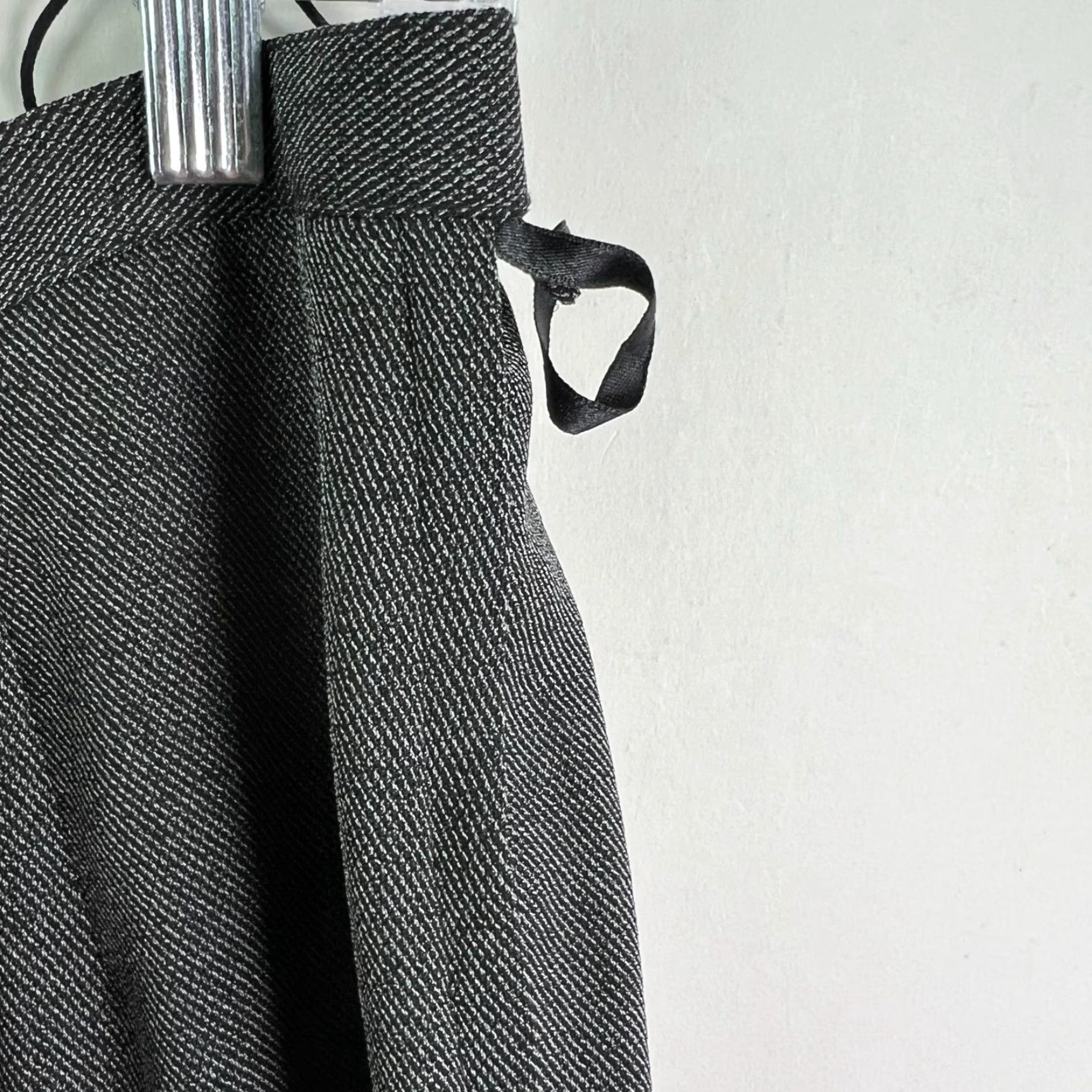 Vintage Larry Levine Dress Pants Womens 14 Gray 32X28 Poly Blend Knit Stretch Formal Casual City Vintage Size 36" / US 14 / IT 50 - 5 Thumbnail