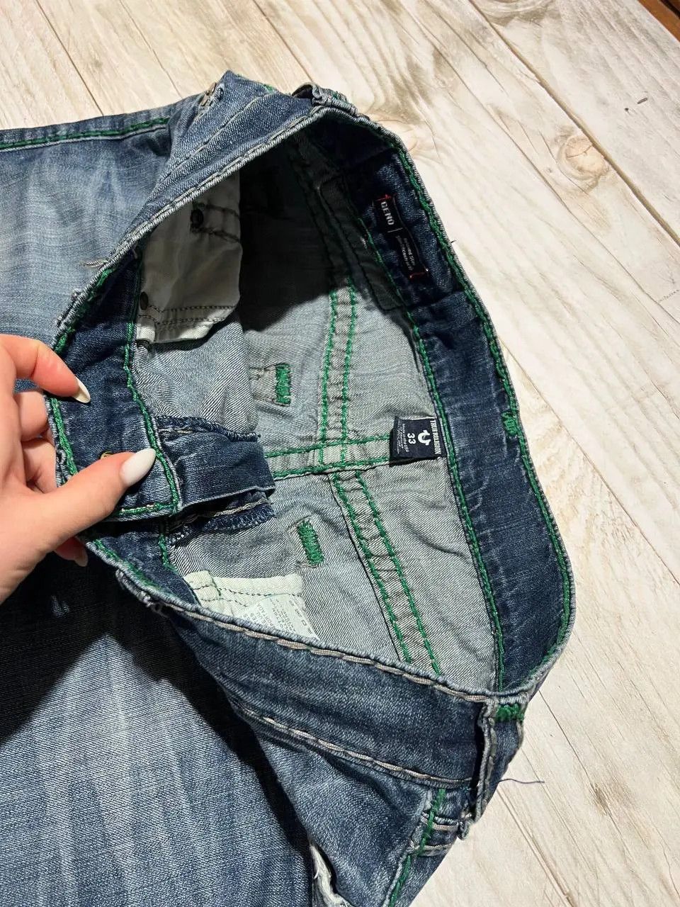 True Religion Vintage True Religion Geno Relaxed Slim Denim Jeans Y2K Size US 33 - 14 Thumbnail