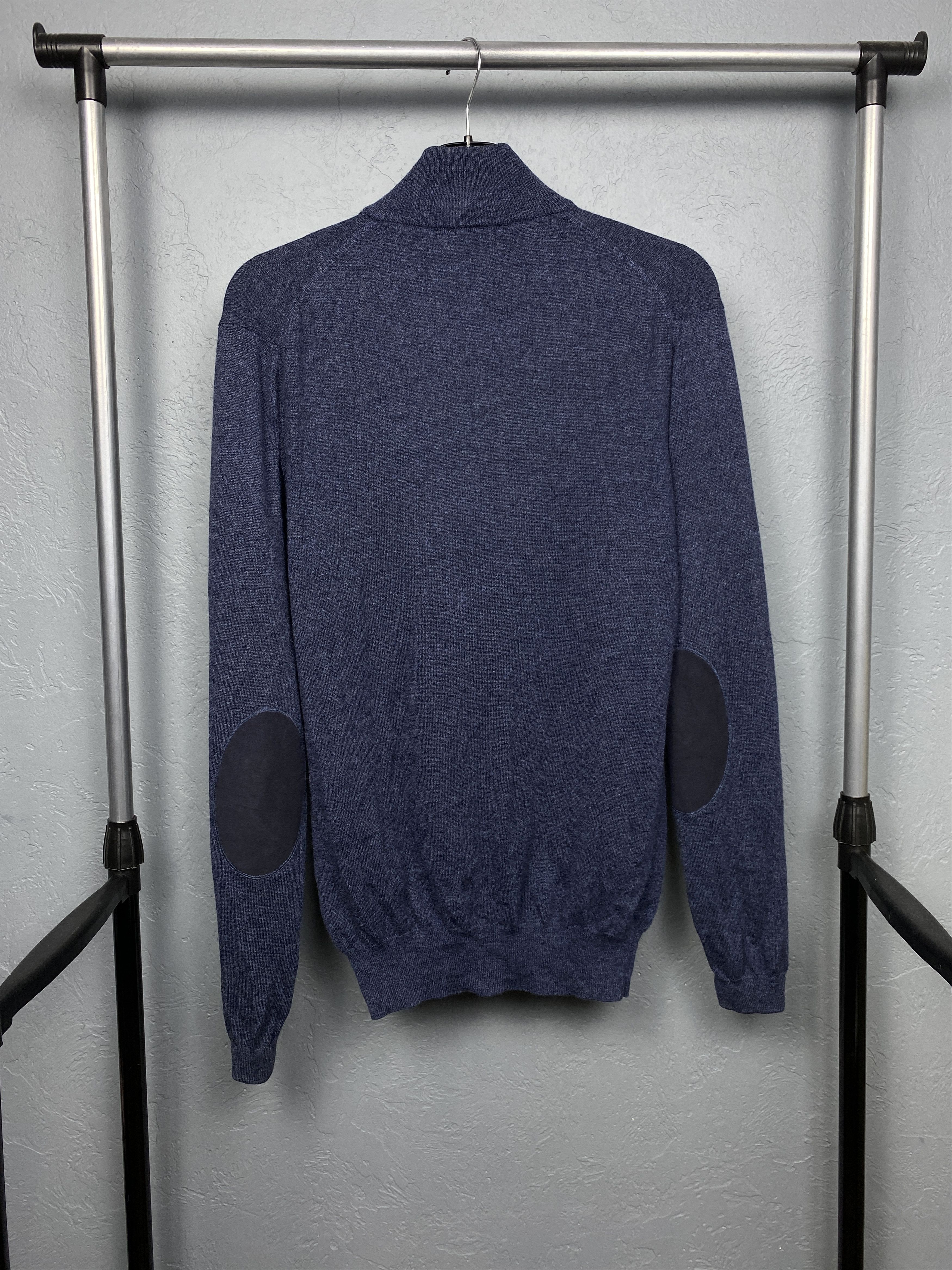 Hackett Hackett Vintage Mens Merino Wool Silk Cashmere Zip Sweater Size US M / EU 48-50 / 2 - 6 Thumbnail