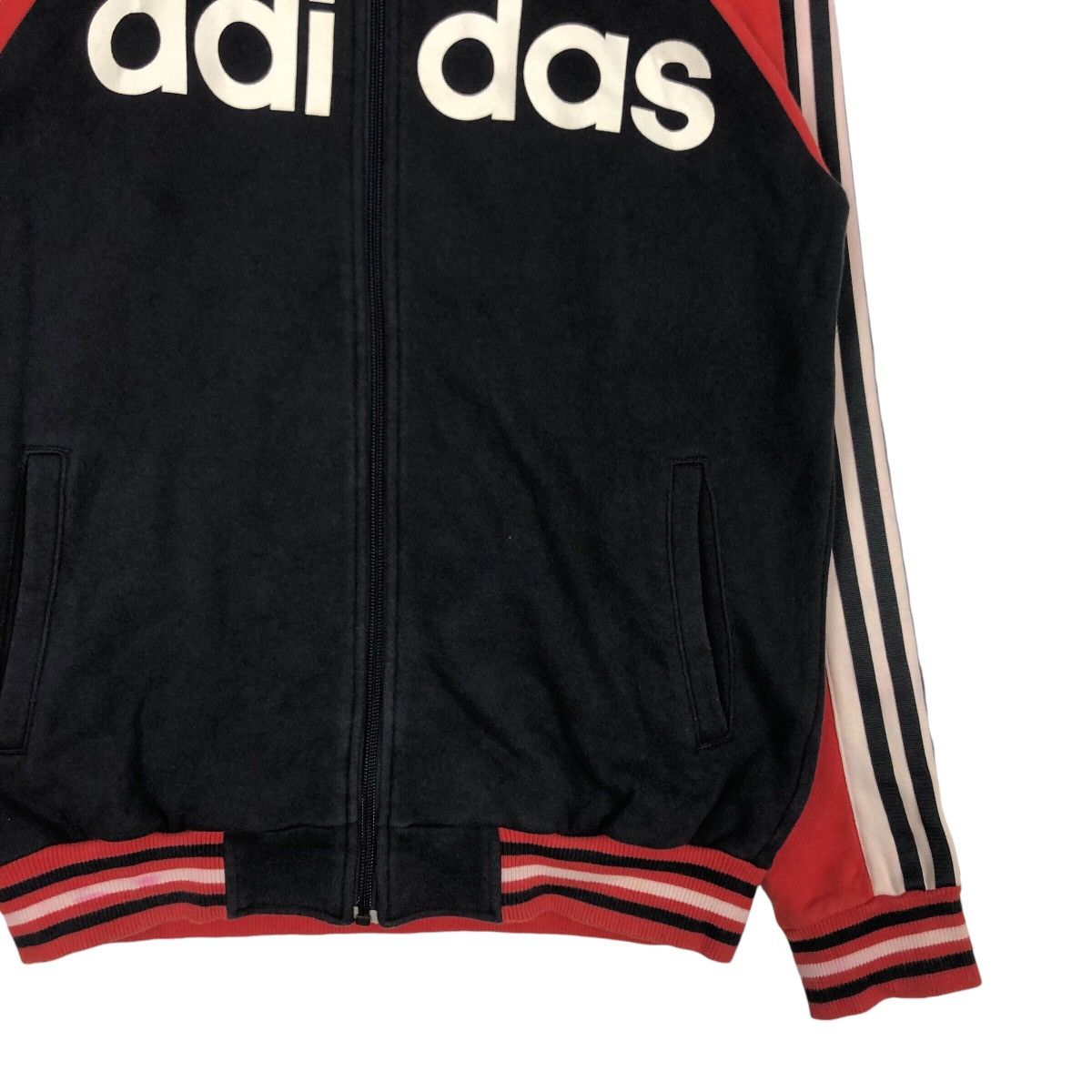 Adidas × Japanese Brand Adidas Three Stripe Vintage Sweater Jacket Small Size Size US S / EU 44-46 / 1 - 4 Thumbnail