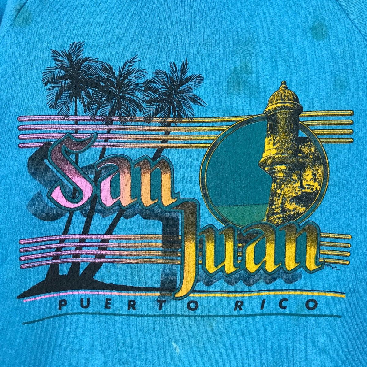 Fruit Of The Loom Vintage Fruit Of The Loom San Juan Puerto Rico Pullover Size US L / EU 52-54 / 3 - 3 Thumbnail