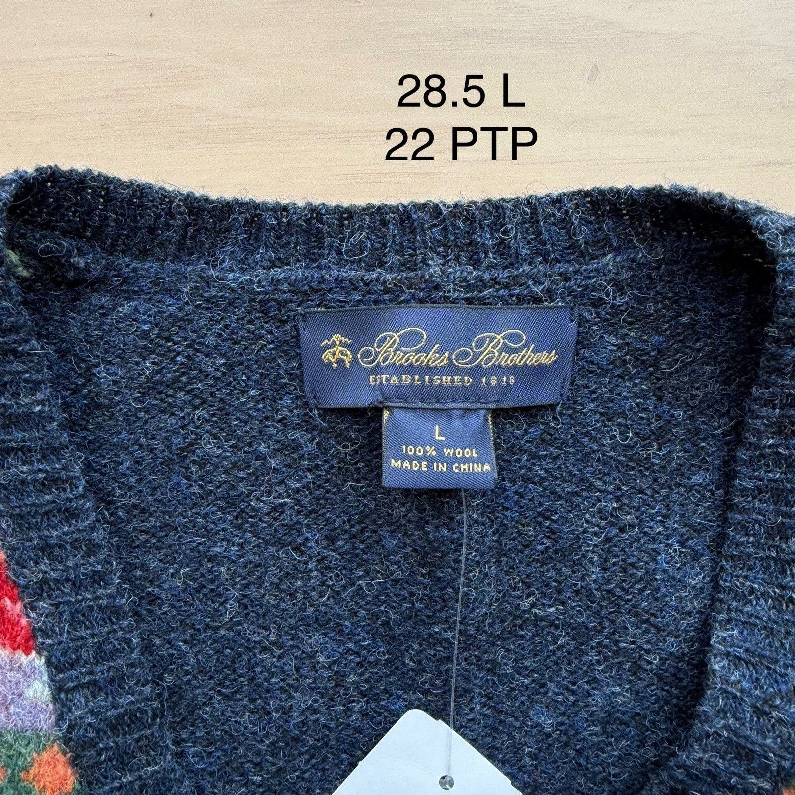 Brooks Brothers Brooks Brothers Vest L Fair Isle Jacquard Wool Pullover Size US L / EU 52-54 / 3 - 5 Thumbnail