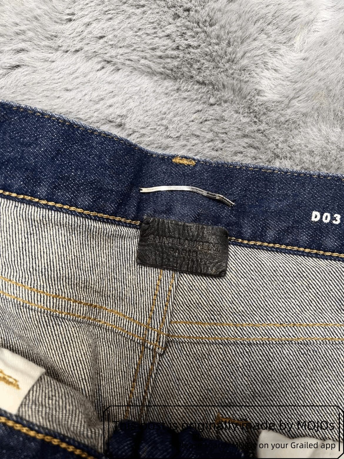 Saint Laurent Paris Sz 30 Saint Laurent Paris 20SS Bottom Cut Denim mojos9231134 Size US 30 / EU 46 - 3 Thumbnail