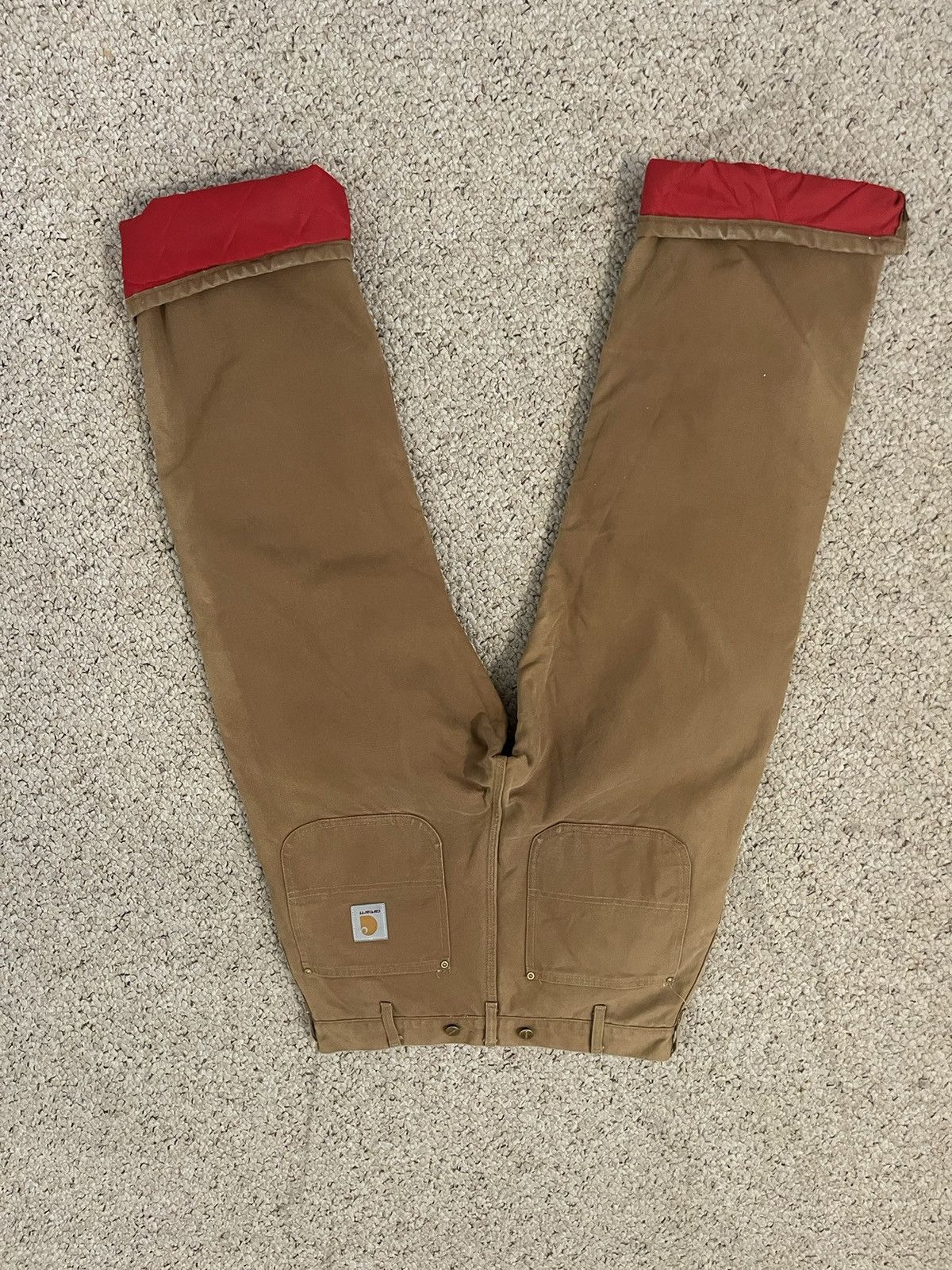 Carhartt Carhartt Quilted Lined Canvas Work Pant Size US 32 / EU 48 - 2 Thumbnail