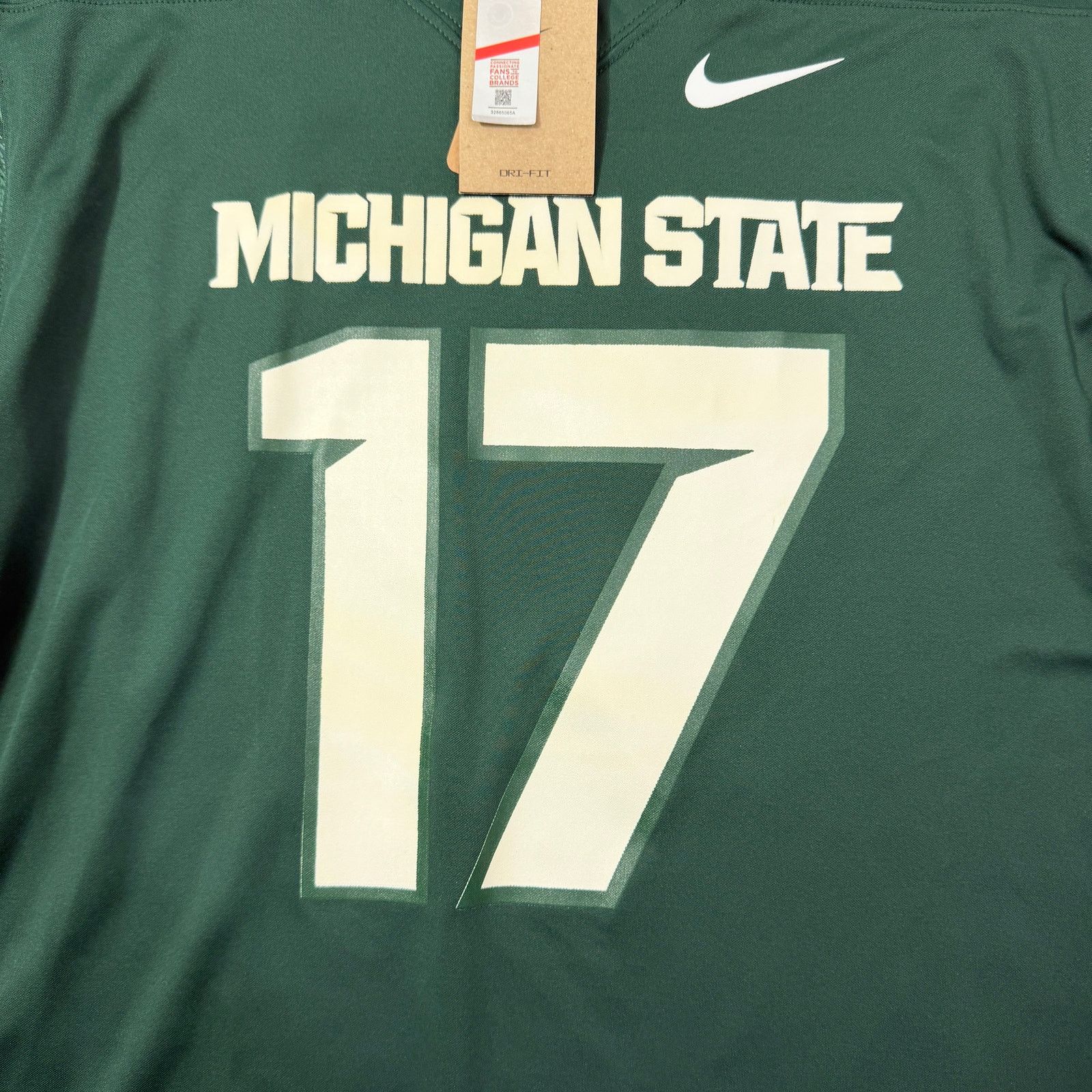 Nike Nike Michigan State Spartans Tre Mosley Jersey Large NEW Size US L / EU 52-54 / 3 - 3 Thumbnail