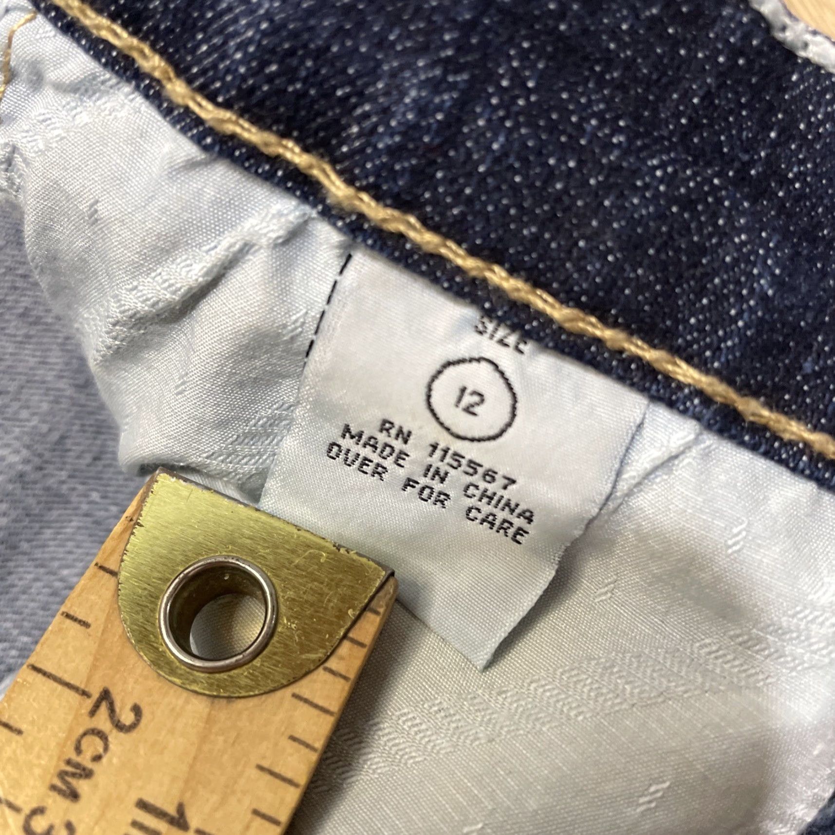 Vintage Miss Jeaniest Jeans Capris Cuffed Size 12 Blue Womens Size 34" / US 12 / IT 48 - 2 Thumbnail