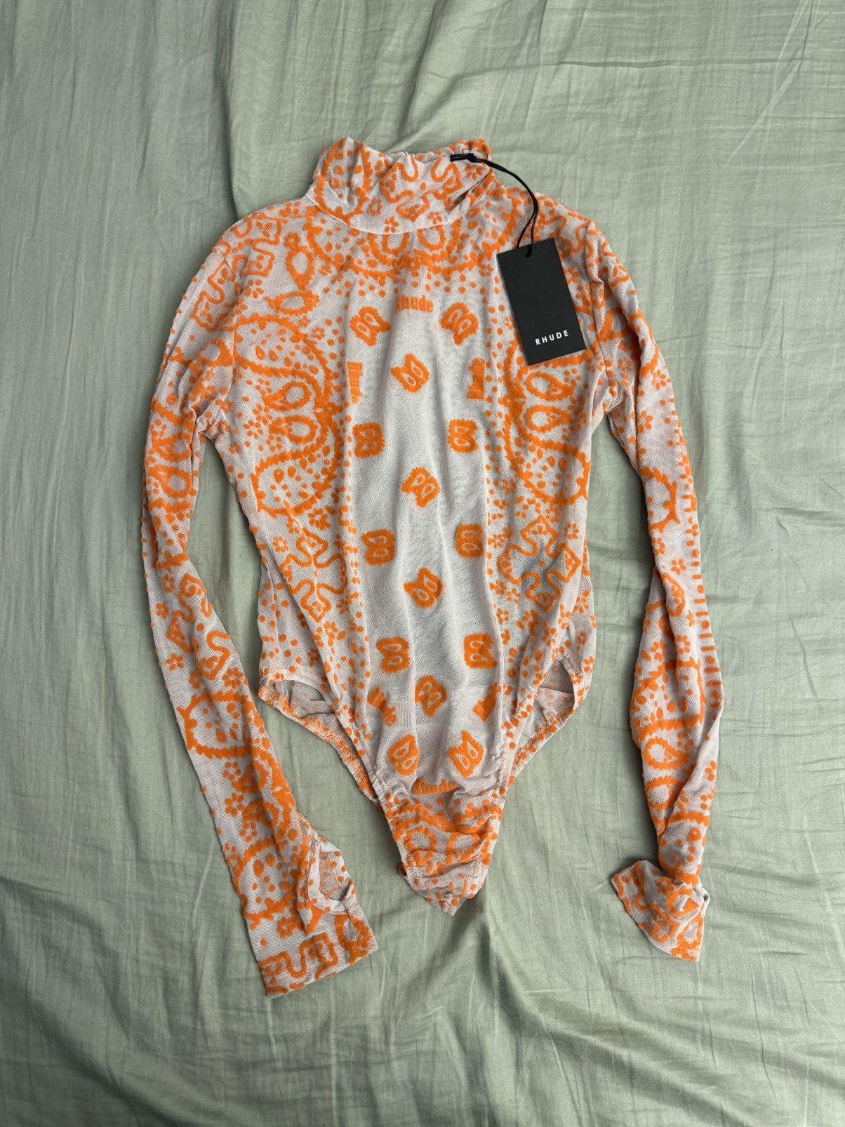 Rhude Rhude Tulle Bodysuit Size L / US 10 / IT 46 - 1 Thumbnail