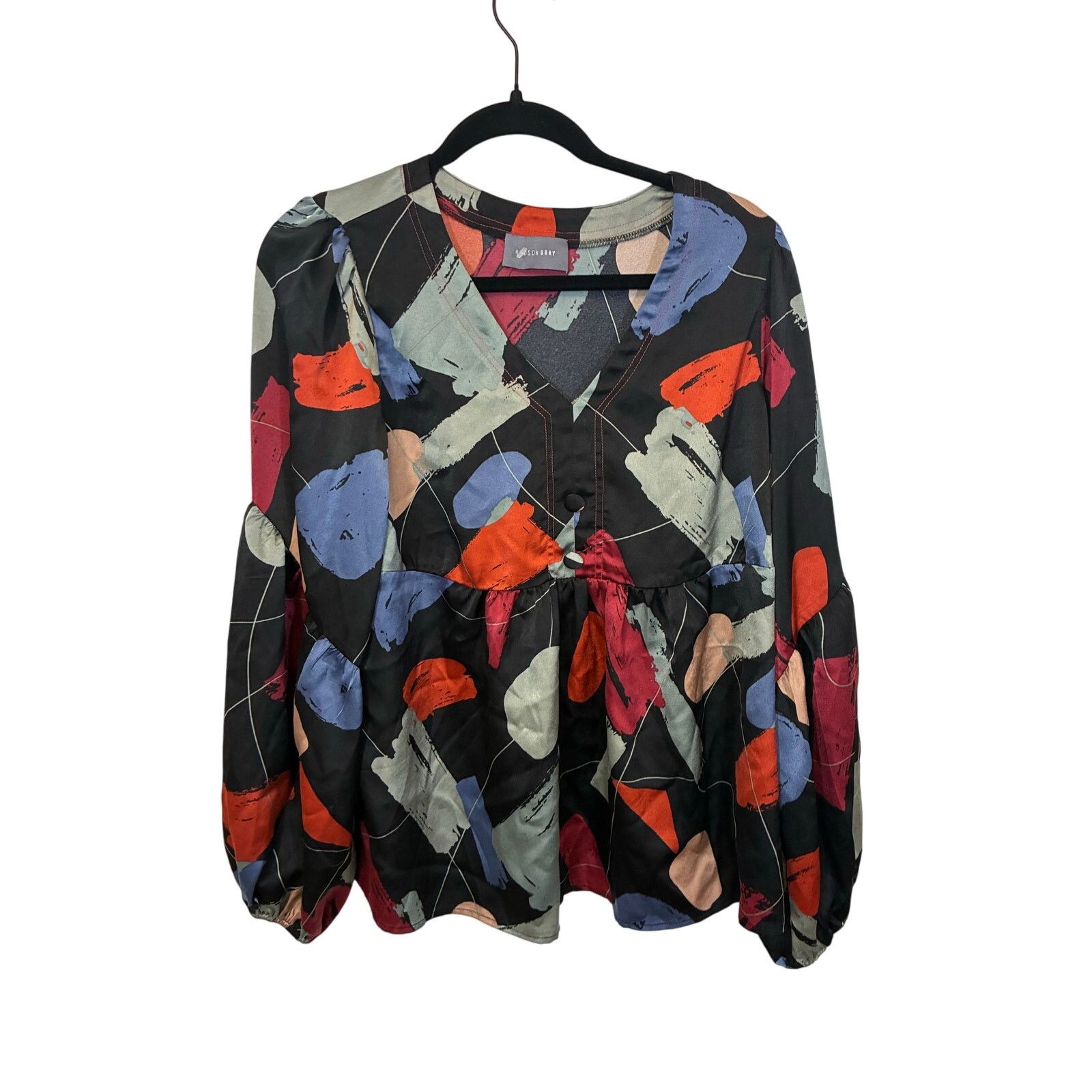 Other Hudson Gray Art Deco Teacher Career Contemporary M Blouse Size M / US 6-8 / IT 42-44 - 1 Thumbnail