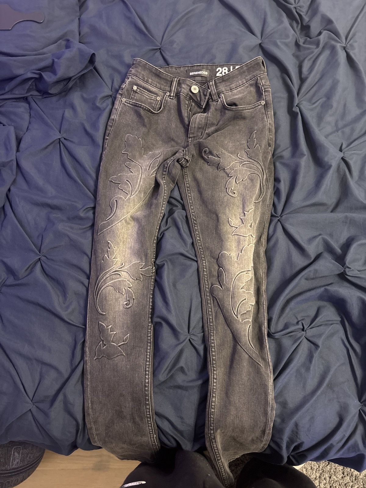 Gray serenede jeans