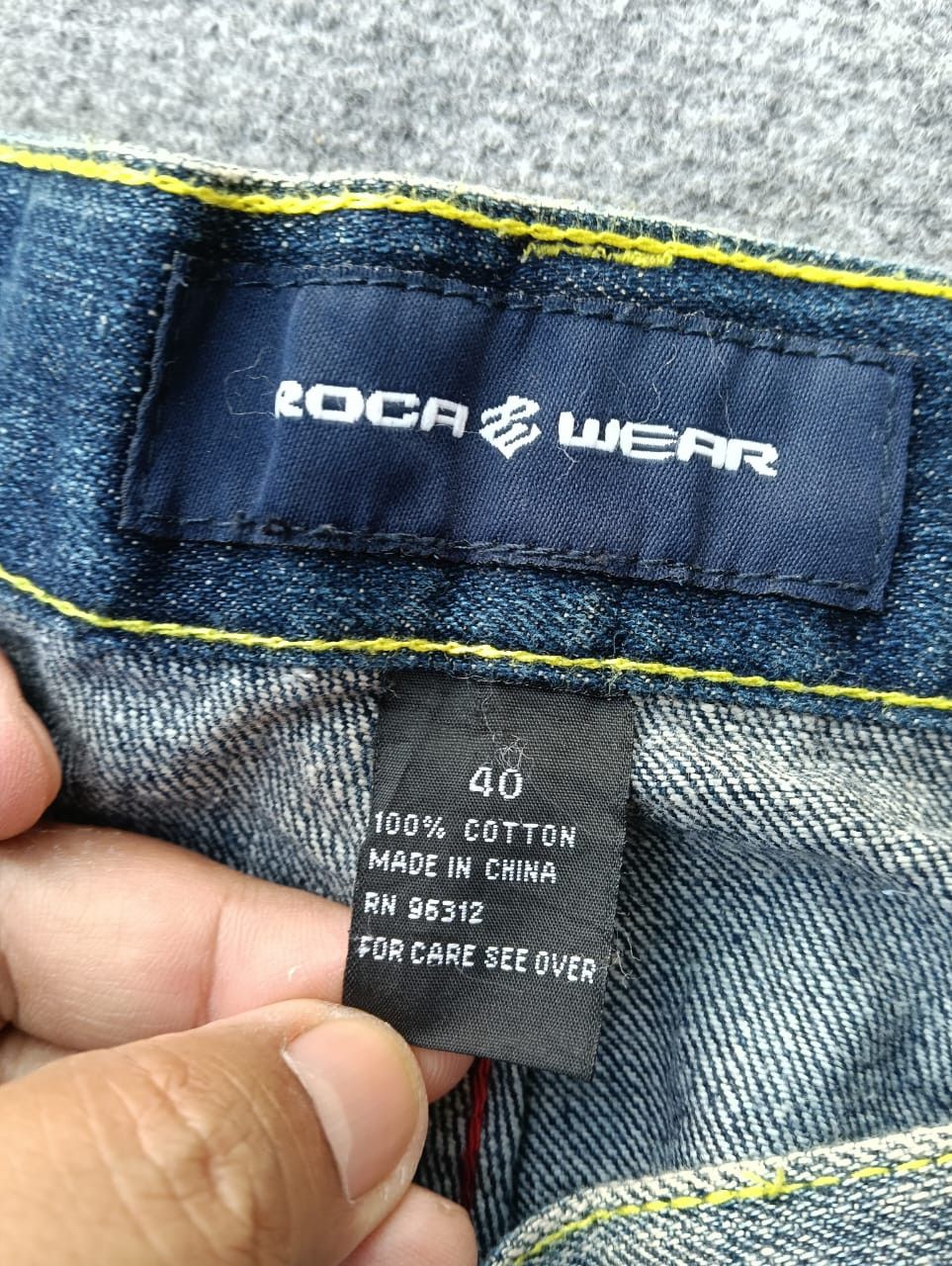 Rocawear Vintage Rocawear Baggy Embroidered Graphic Jeans Y2K. Size US 38 / EU 54 - 3 Thumbnail