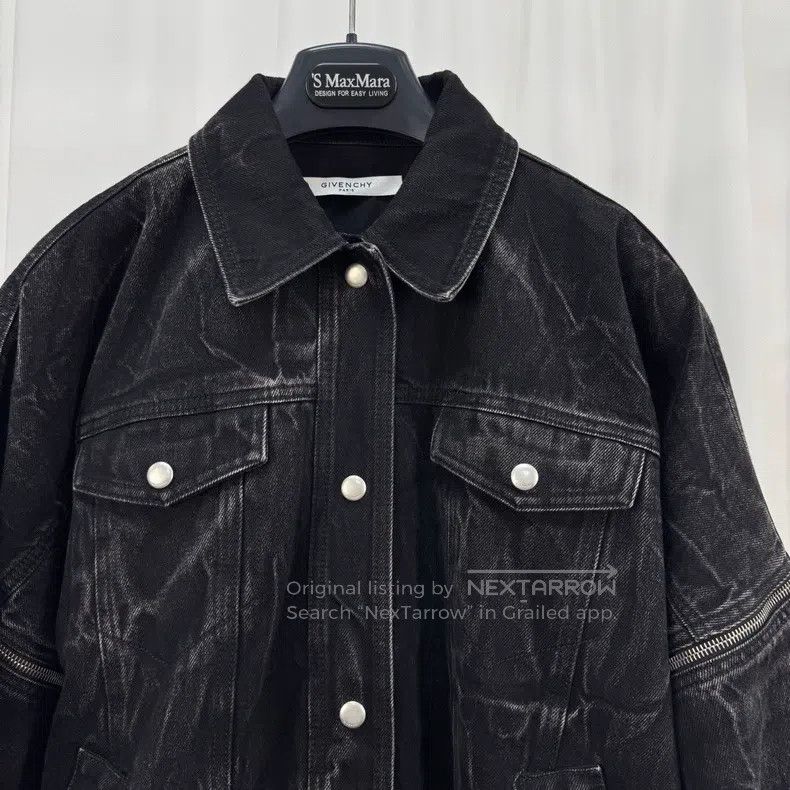 Givenchy Givenchy Size38 Washed Tie-Dye Zipper Denim Jacket (Size 38 Size US M / EU 48-50 / 2 - 3 Thumbnail