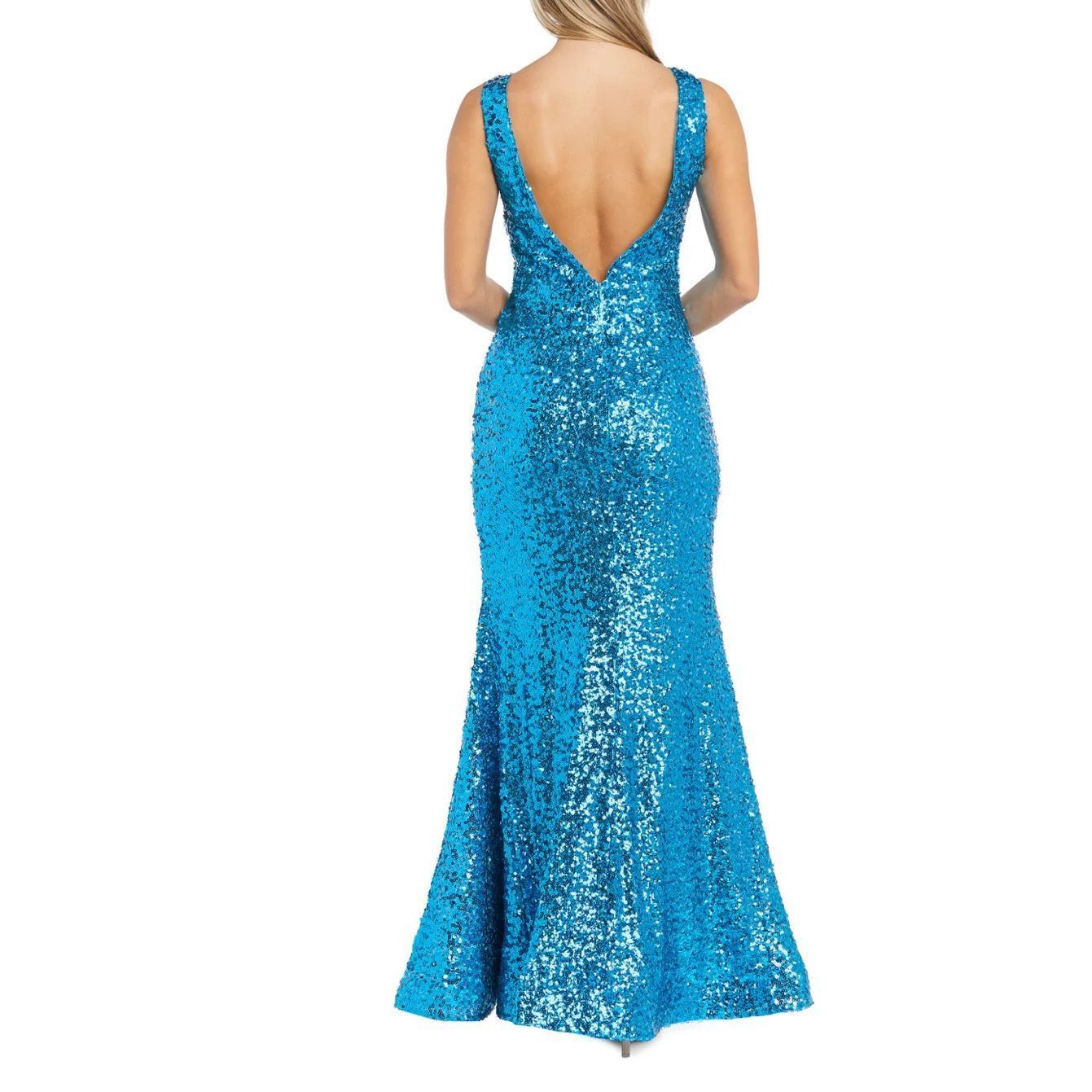 Other Morgan & Co New Chloé Sequined Gown Dress stretch Sz 5 fit s Size S / US 4 / IT 40 - 2 Thumbnail