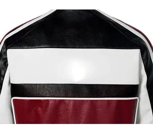 VIBE Vintage Style Red Patchwork Leather Jacket Size US L / EU 52-54 / 3 - 2 Thumbnail