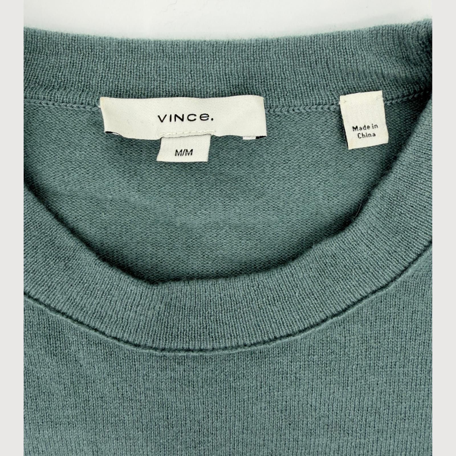 Vince Vince Wool Cashmere Striped Sweater Sage Green Size M Size M / US 6-8 / IT 42-44 - 4 Thumbnail