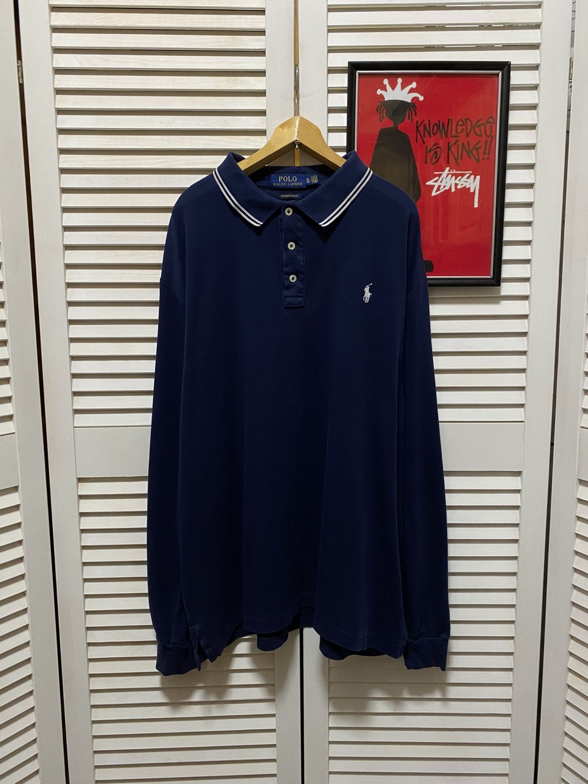 Polo Ralph Lauren Vintage Polo Ralph Lauren Shirt Long Sleeve Rugby Classic Size US XL / EU 56 / 4 - 1 Thumbnail