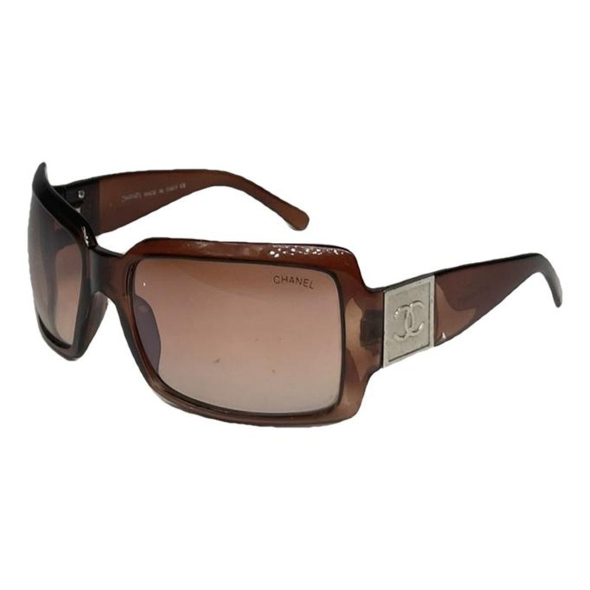 Chanel Brown Plastic Sunglasses Size ONE SIZE - 1 Thumbnail