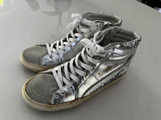 Golden Goose Golden Goose Slide w/Silver Glitter Size US 7 / IT 37 - 5 Thumbnail