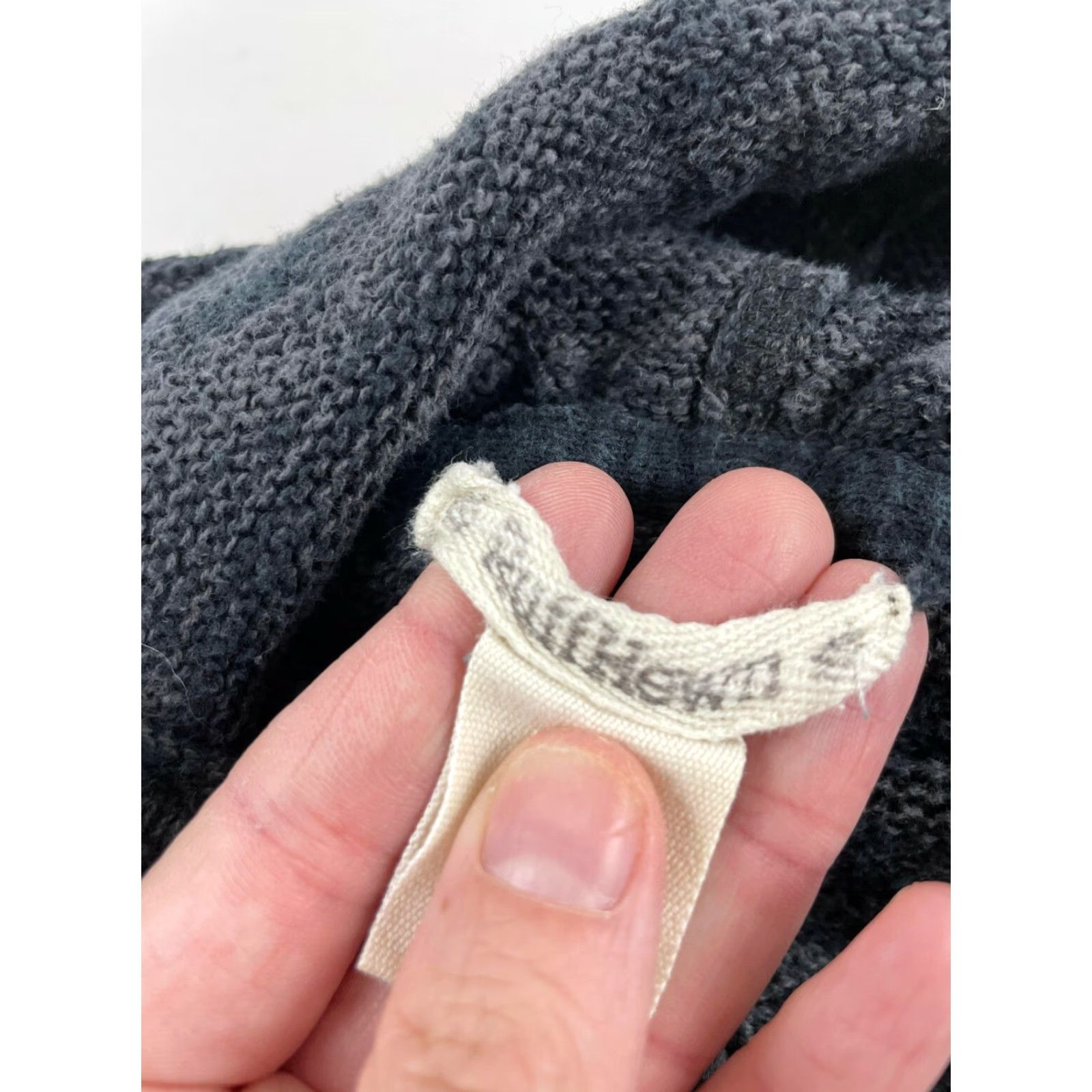 Vintage Ruff Hewn Sweater Women’s Size Large Gray Long Sleeve Hooded Pullover Knit hole Size L / US 10 / IT 46 - 6 Thumbnail