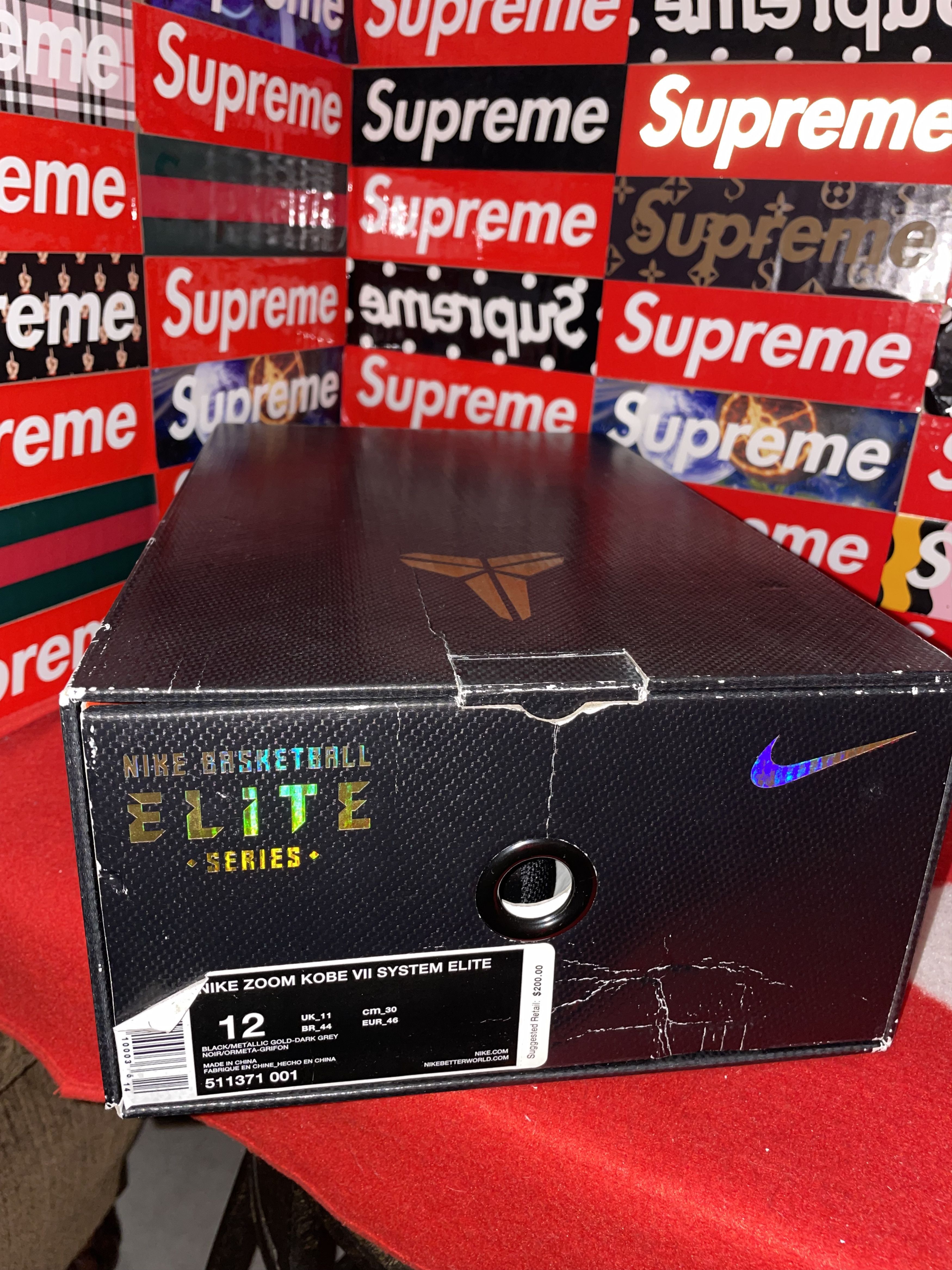 Nike NEW Nike Zoom Kobe 7 System Elite 'Away' 511371-001 size 12 Size US 12 / EU 45 - 12 Thumbnail