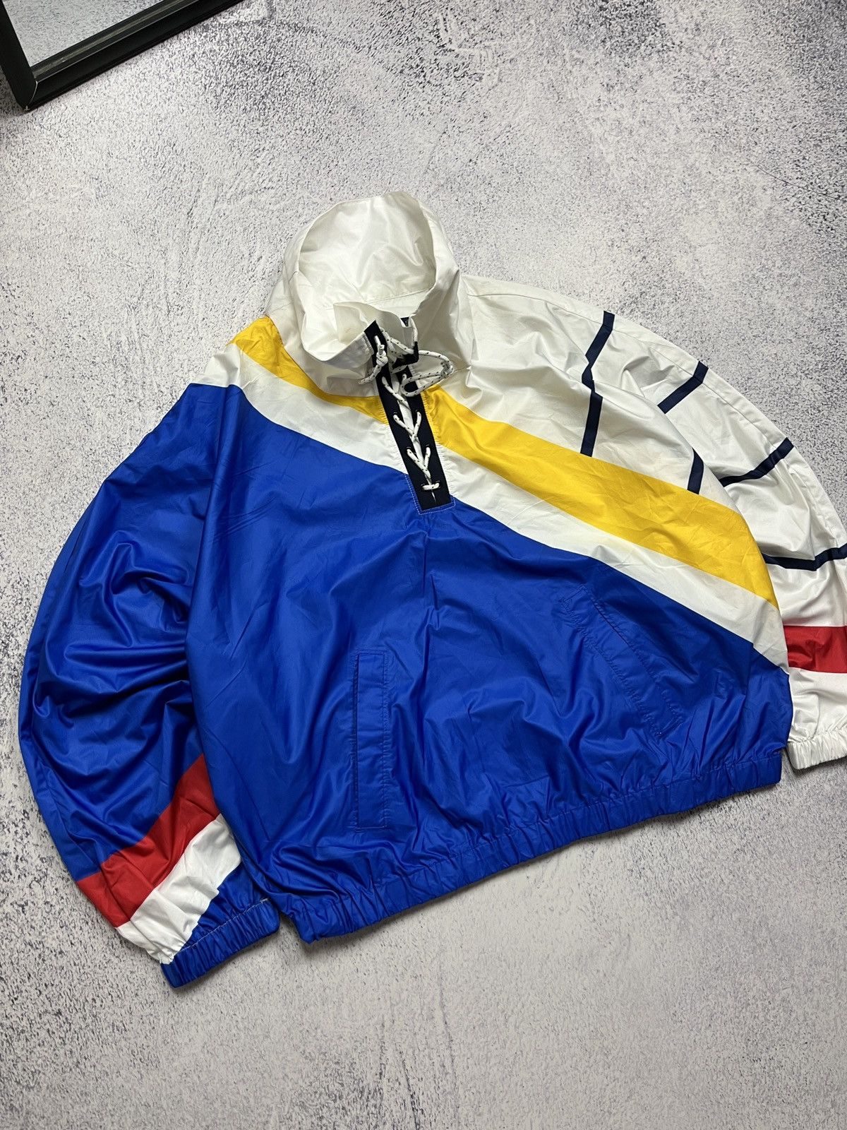 Polo Ralph Lauren Polo Ralph Lauren Windbreaker Anorak Jacket Multicolor Rare Size US L / EU 52-54 / 3 - 3 Thumbnail