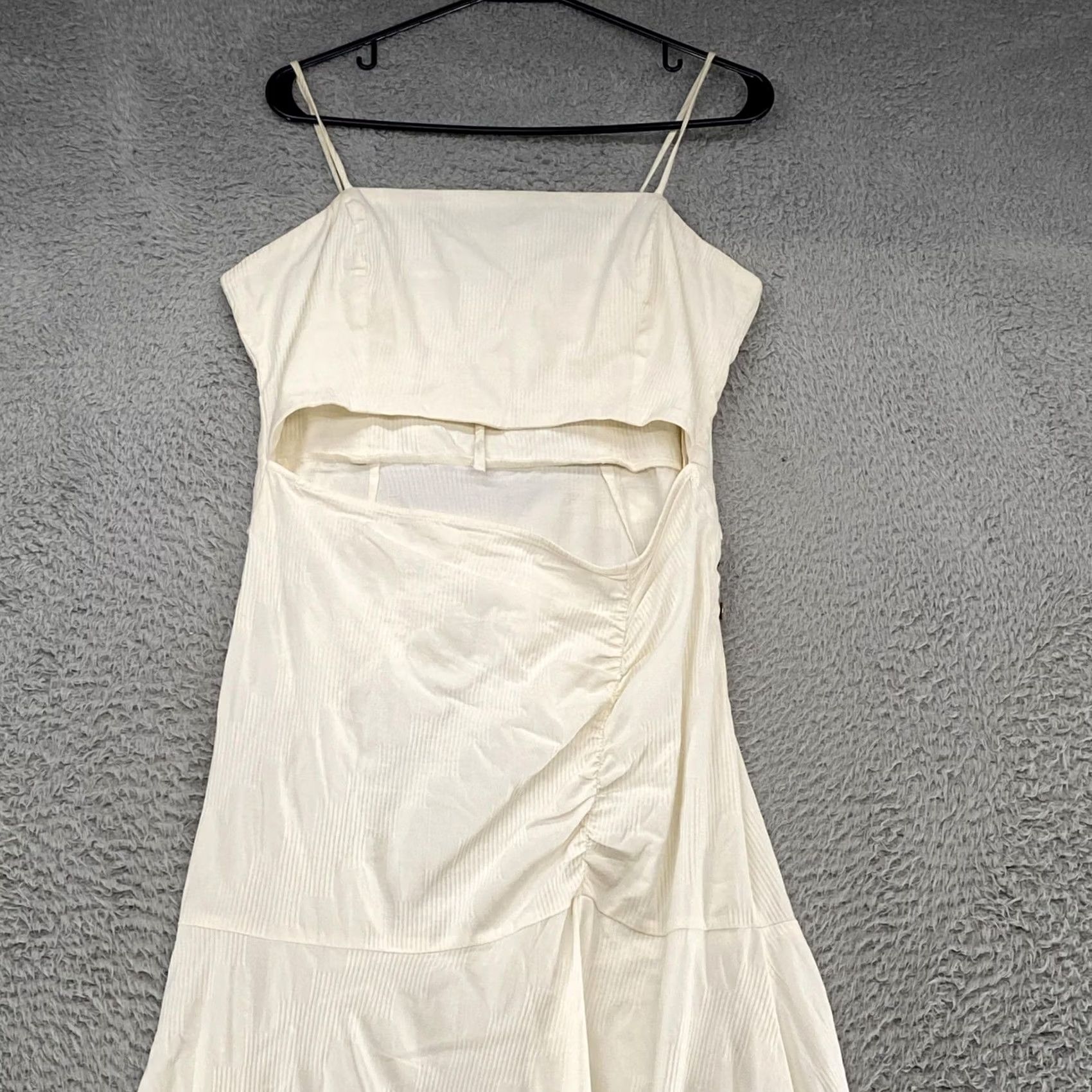 Free People Free People Dress Womens Large Ivory Beachy Boho Summer Ready Cutout Buttons Size L / US 10 / IT 46 - 2 Thumbnail
