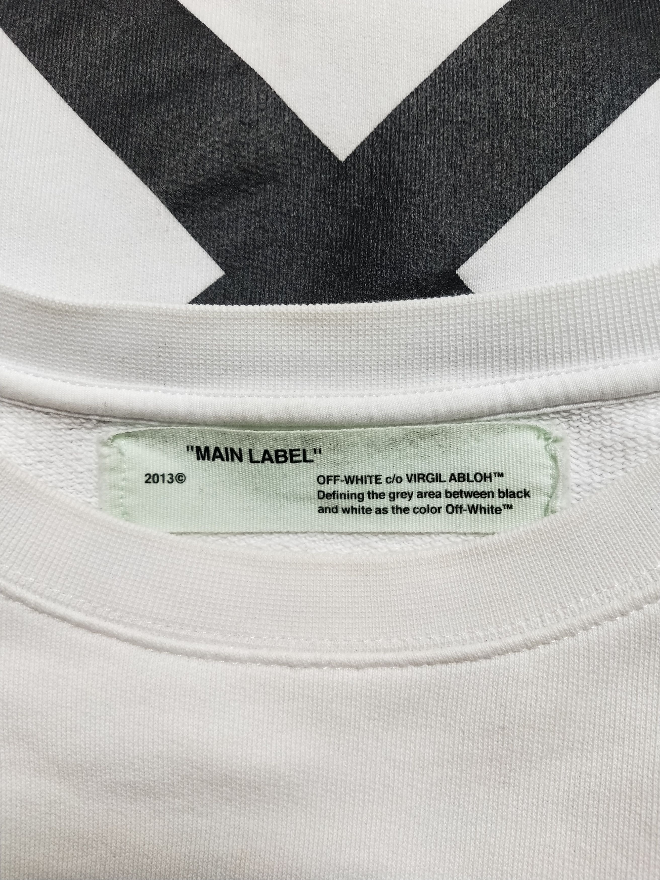 Off-White Diagonal Caravaggio Sweatshirt Size US S / EU 44-46 / 1 - 5 Thumbnail