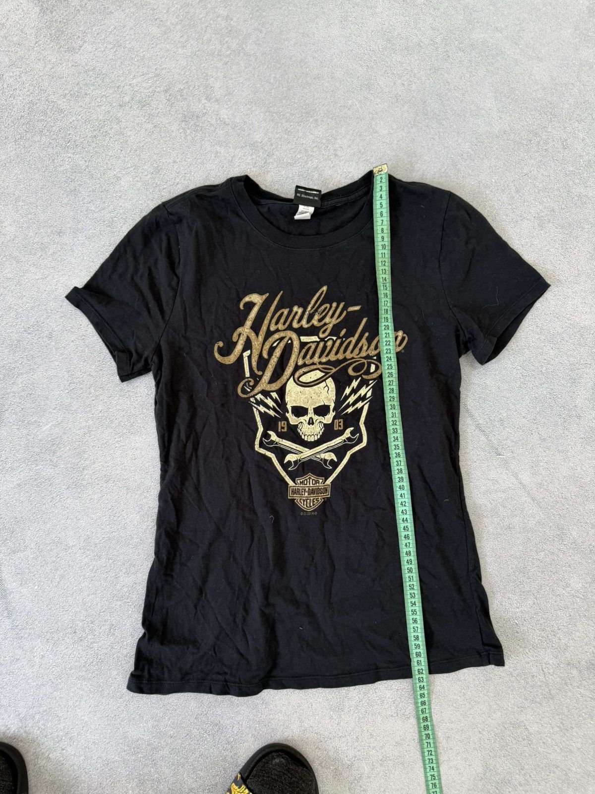 Harley Davidson Vintage 2000s Harley-Davidson Logo T-Shirt Washed Y2K Size US S / EU 44-46 / 1 - 9 Thumbnail